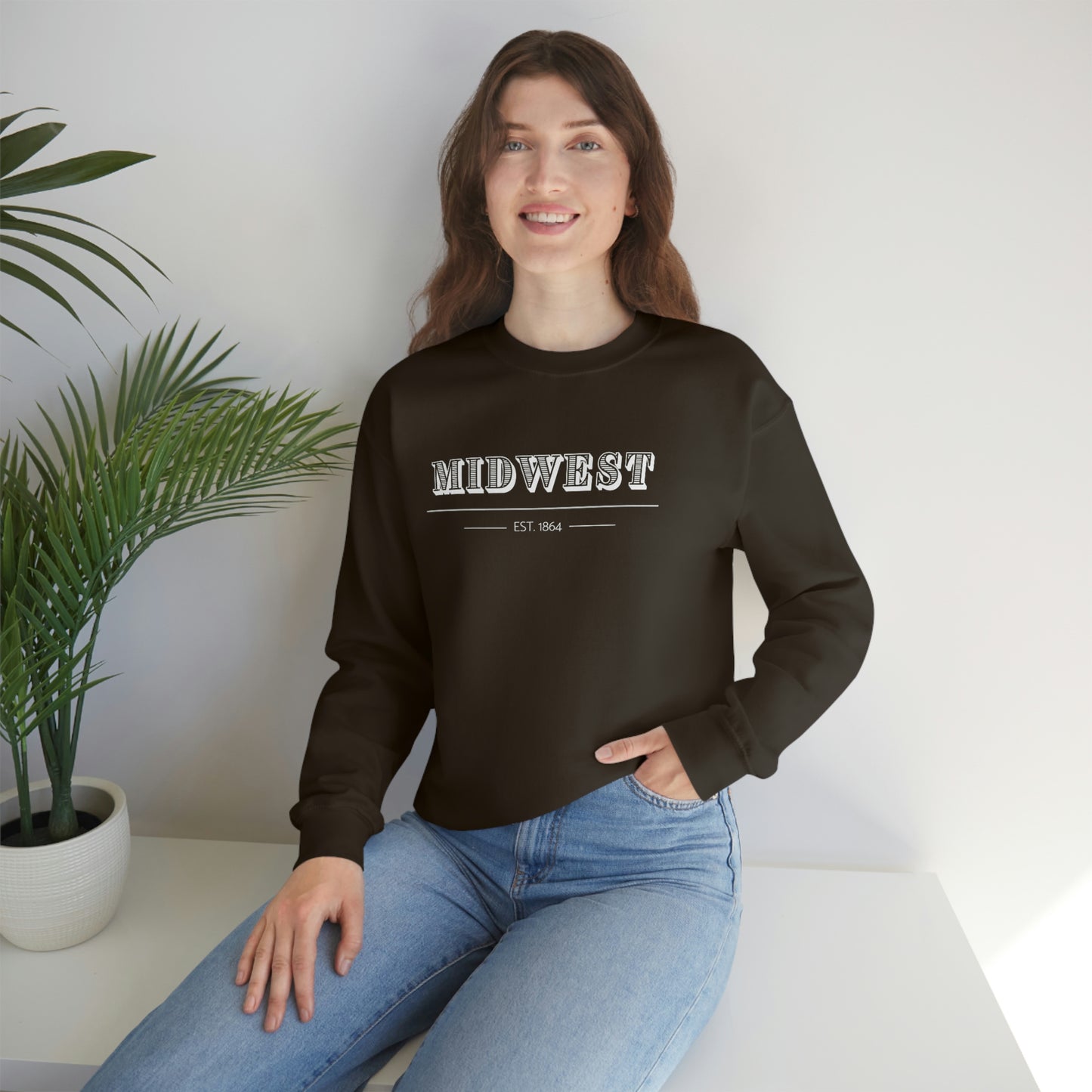 "Midwest" Unisex Heavy Blend™ Crewneck Sweatshirt