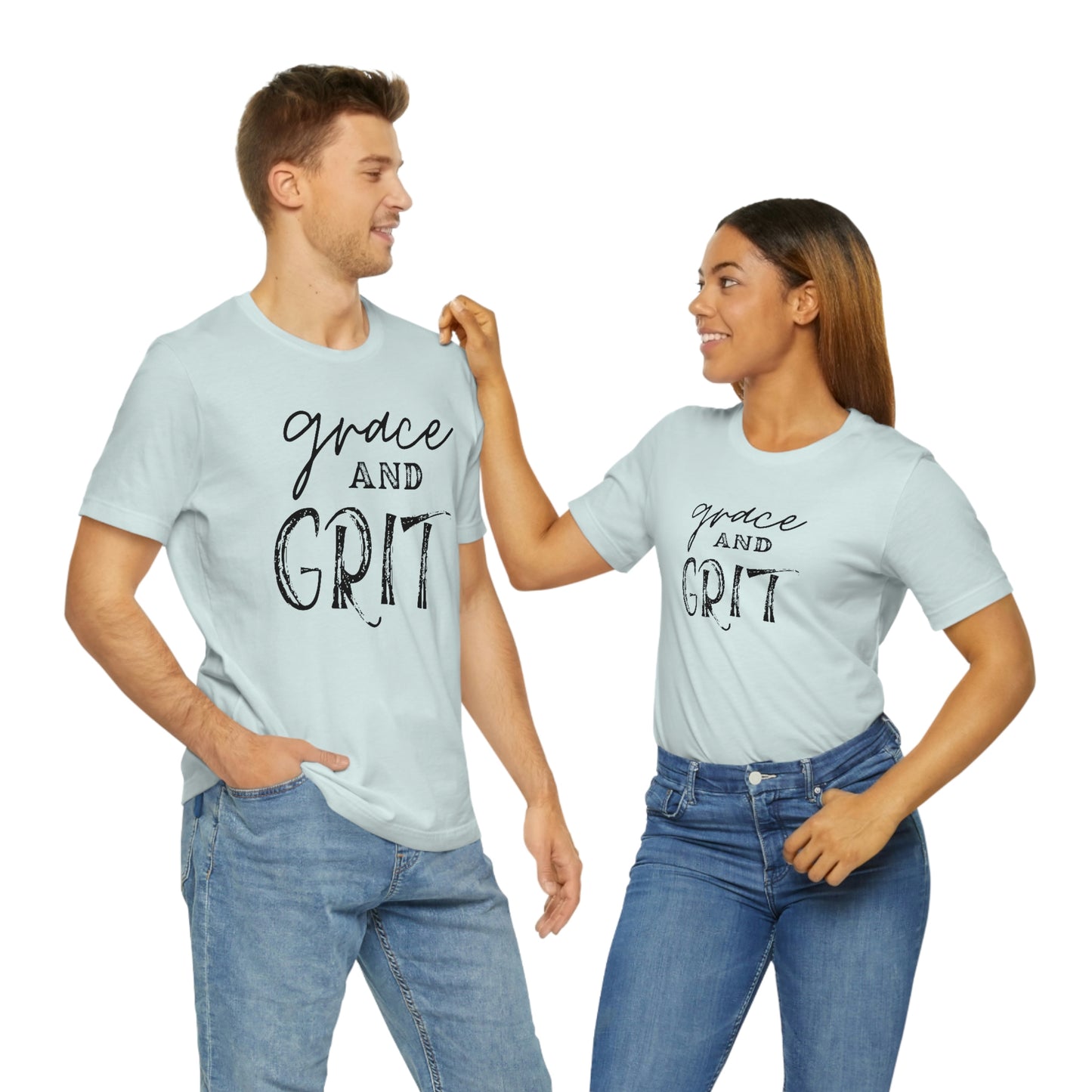 "Grace and Grit" Unisex Jersey Short Tee