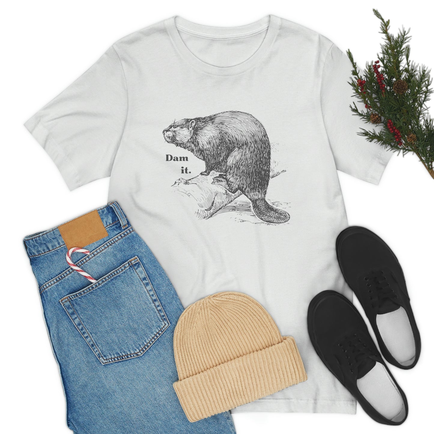 "Dam it" Bella Canvas Graphic Short Sleeve Tee