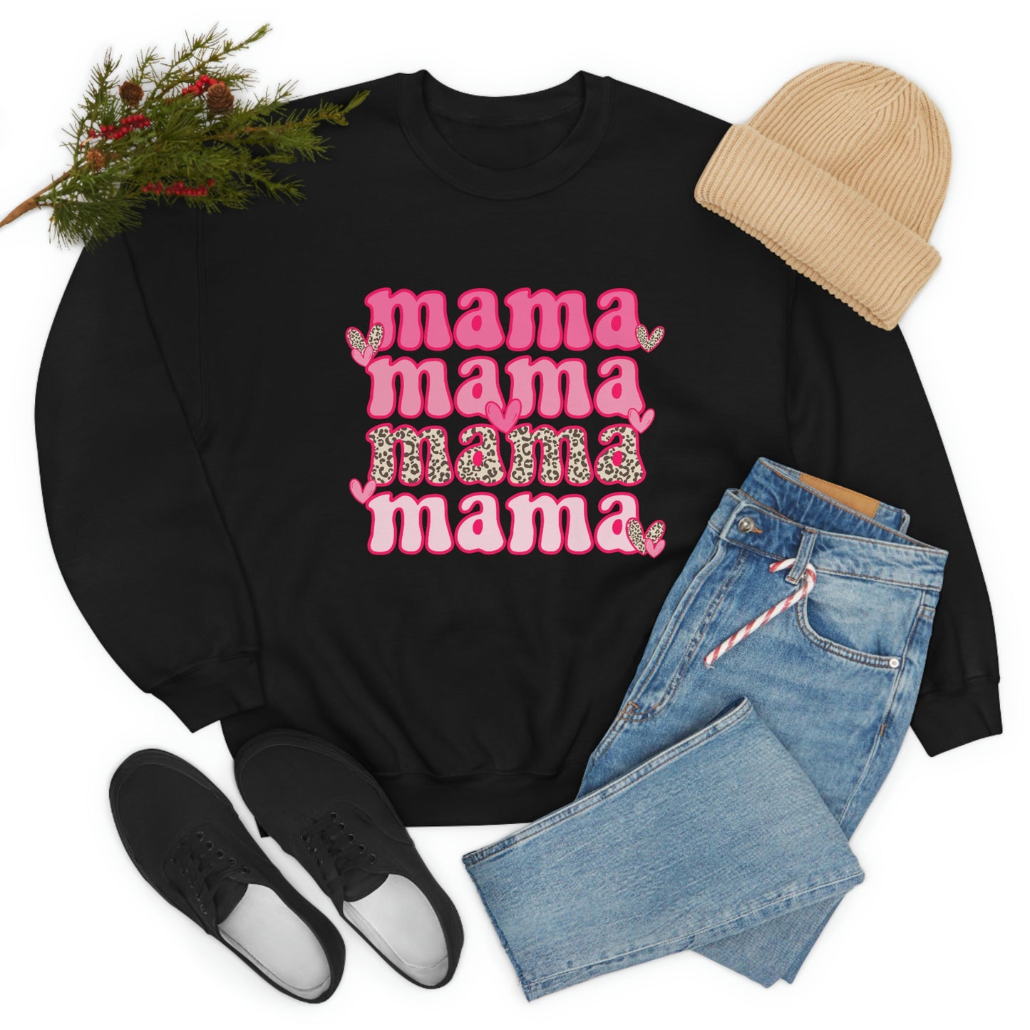 "Mama" Unisex Heavy Blend™ Crewneck Sweatshirt