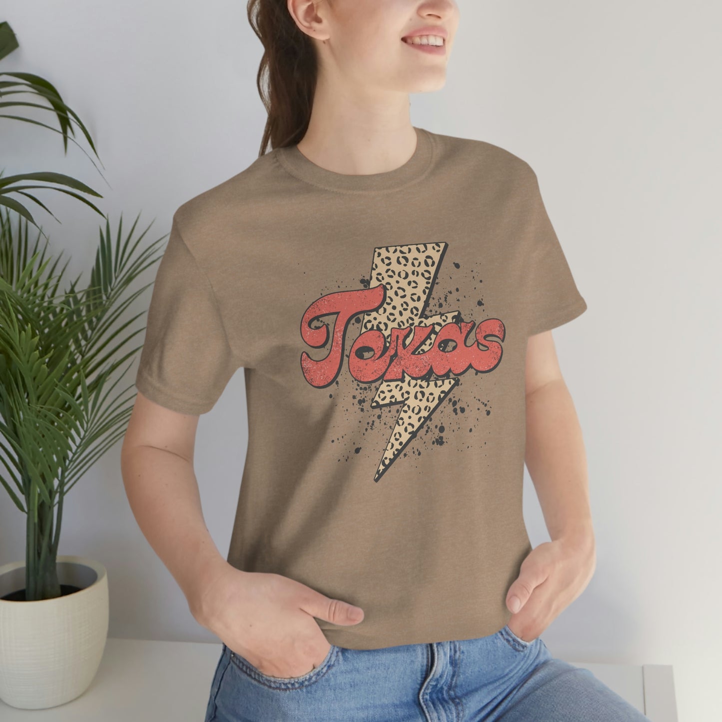 "Texas" Unisex Jersey Short Sleeve Tee (Bella Canvas 3001)
