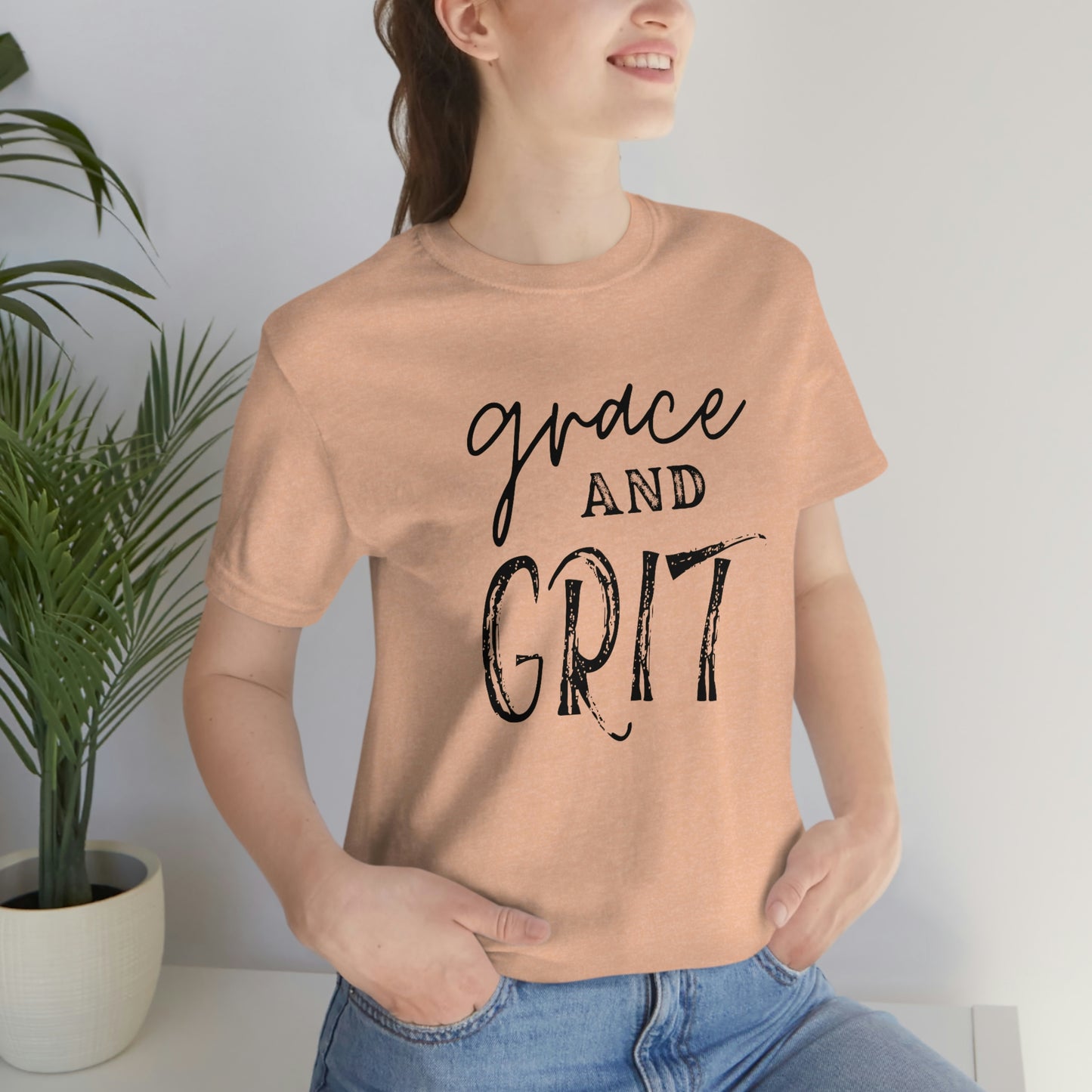 "Grace and Grit" Unisex Jersey Short Tee