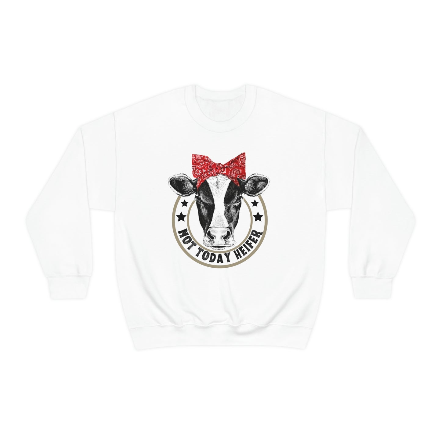 "Not Today Heifer" Unisex Heavy Blend™ Crewneck Sweatshirt
