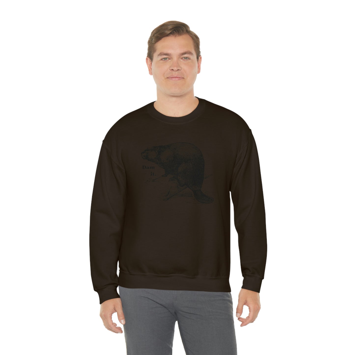 "Dam it" Gildan Graphic Crewneck Sweatshirt
