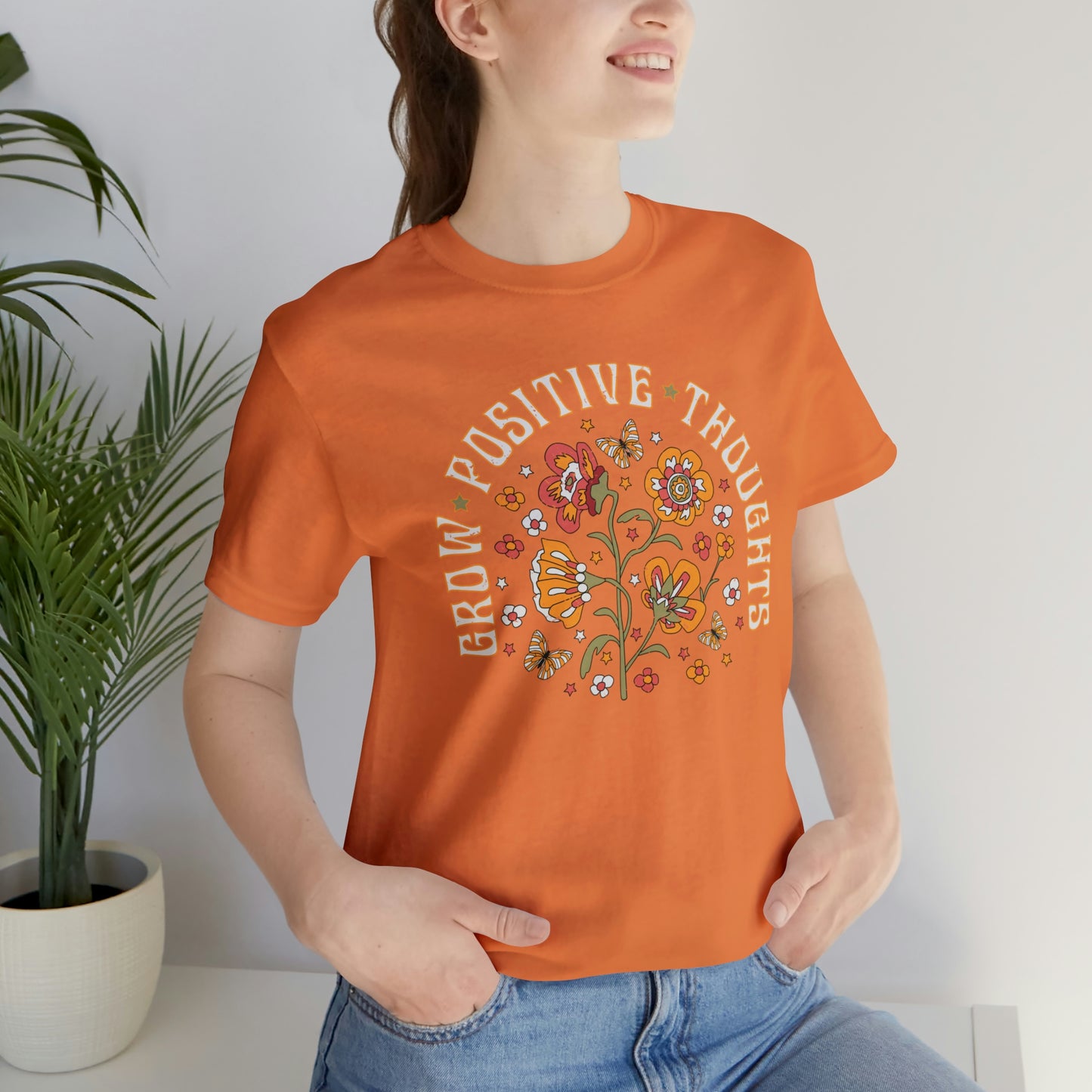 "Grow Positive Thoughts" Bella Canvas Short Sleeve Tee