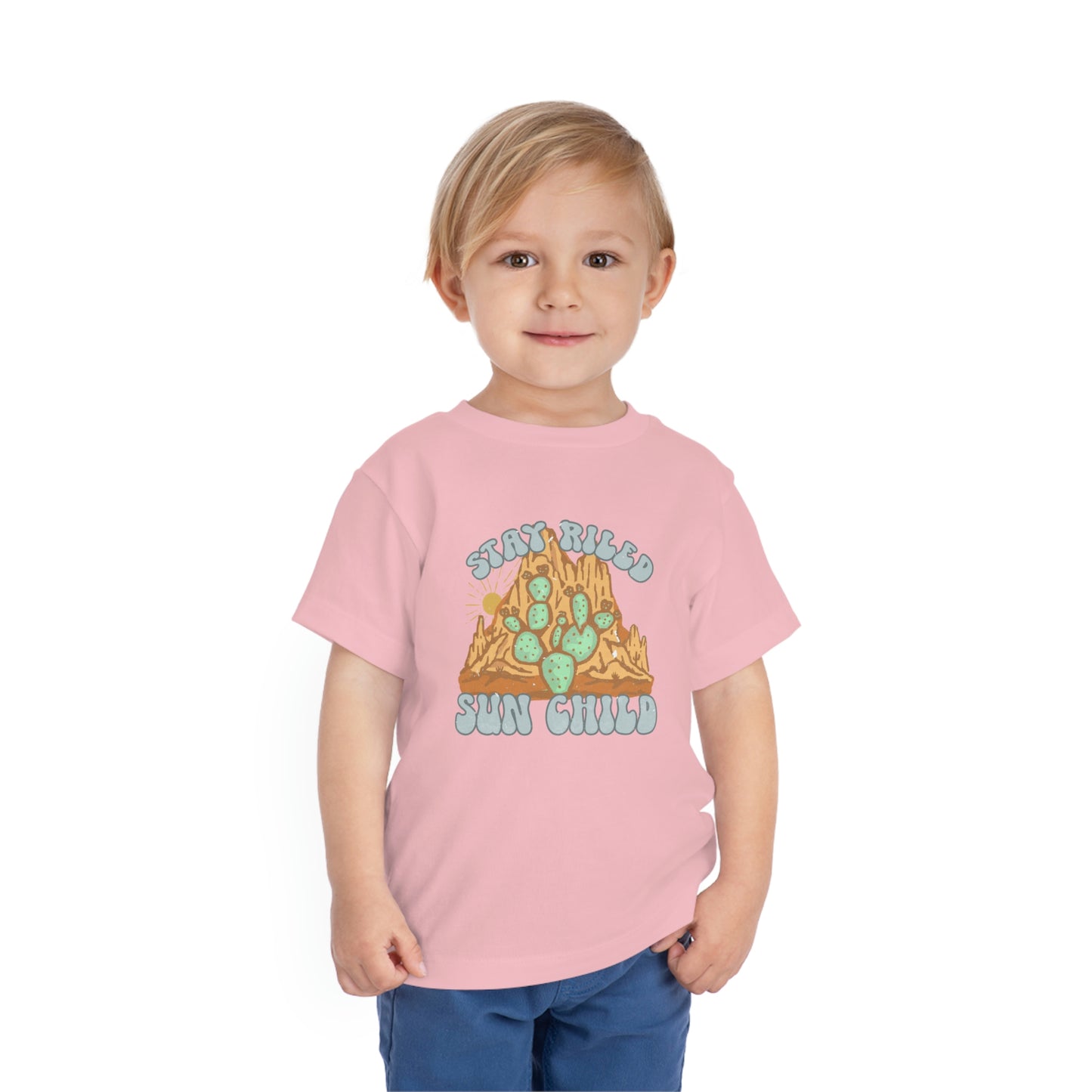 "Stay Riled Wild Child" Toddler Short Sleeve Tee (2T-5T)