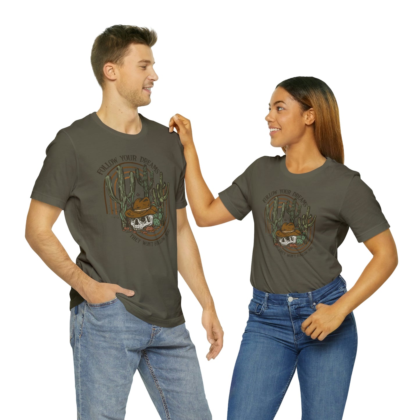 "Follow Your Dreams" Bella Canvas Short Sleeve Tee