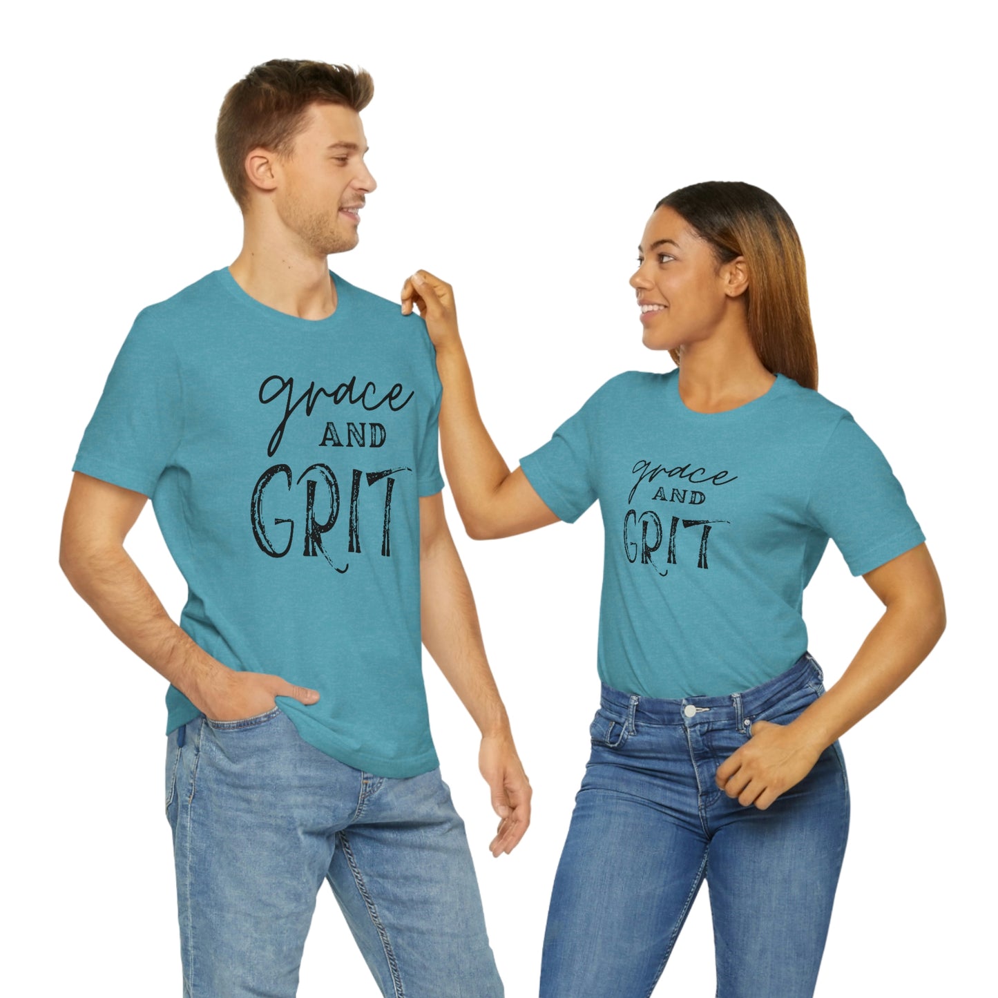 "Grace and Grit" Unisex Jersey Short Tee