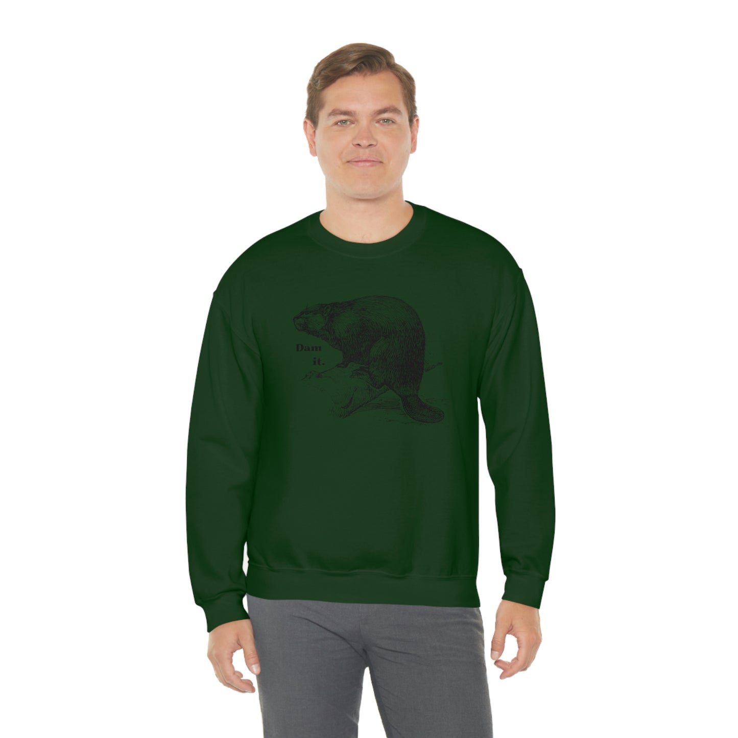 "Dam it" Gildan Graphic Crewneck Sweatshirt