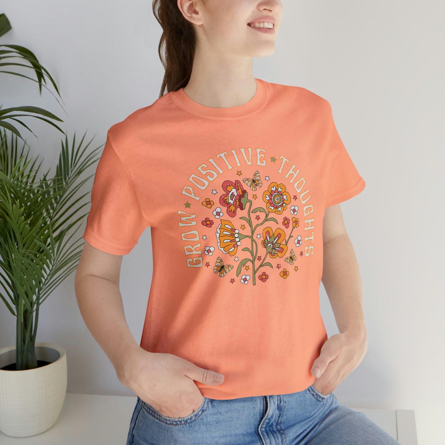 "Grow Positive Thoughts" Bella Canvas Short Sleeve Tee