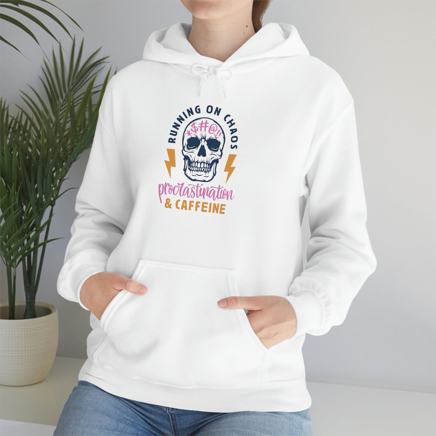 "Chaos and Caffeine" Unisex Heavy Blend™ Hooded Sweatshirt