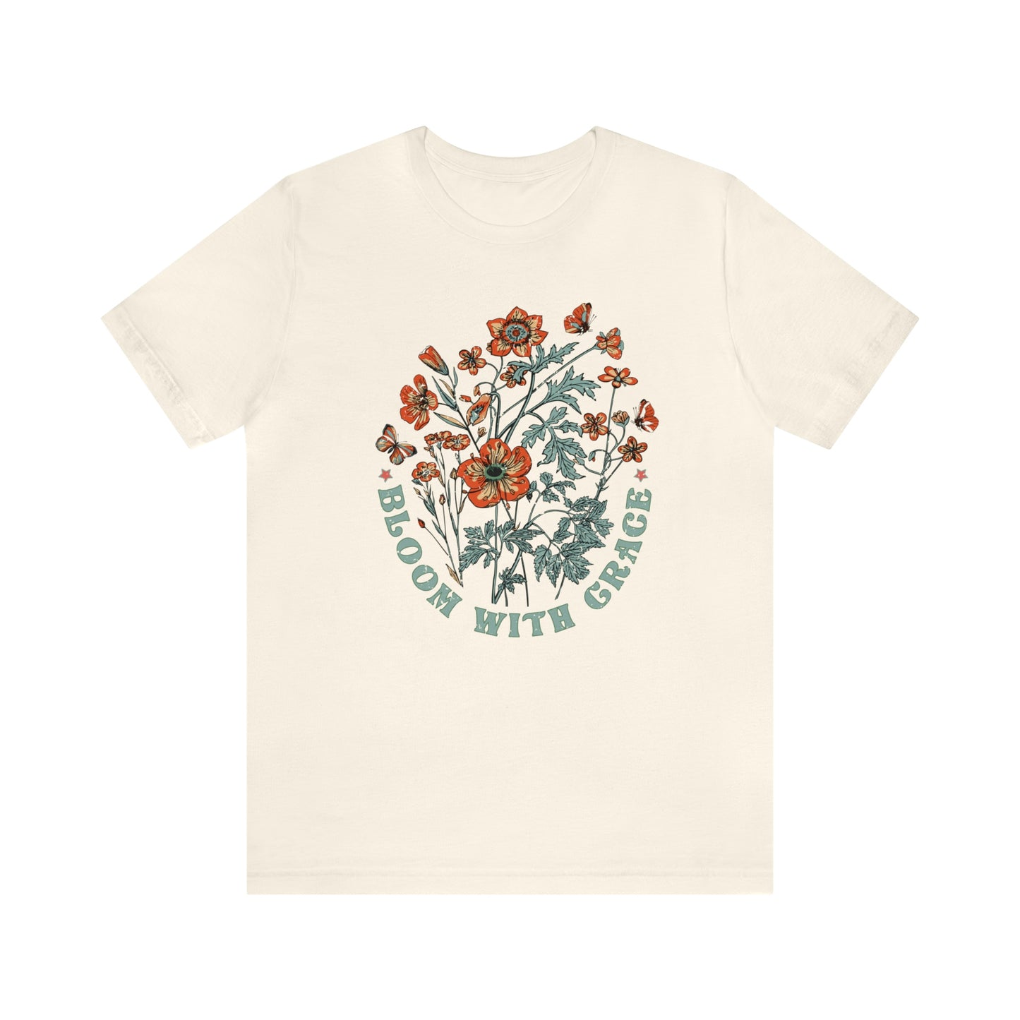 "Bloom With Grace" Bella Canvas Short Sleeve Tee