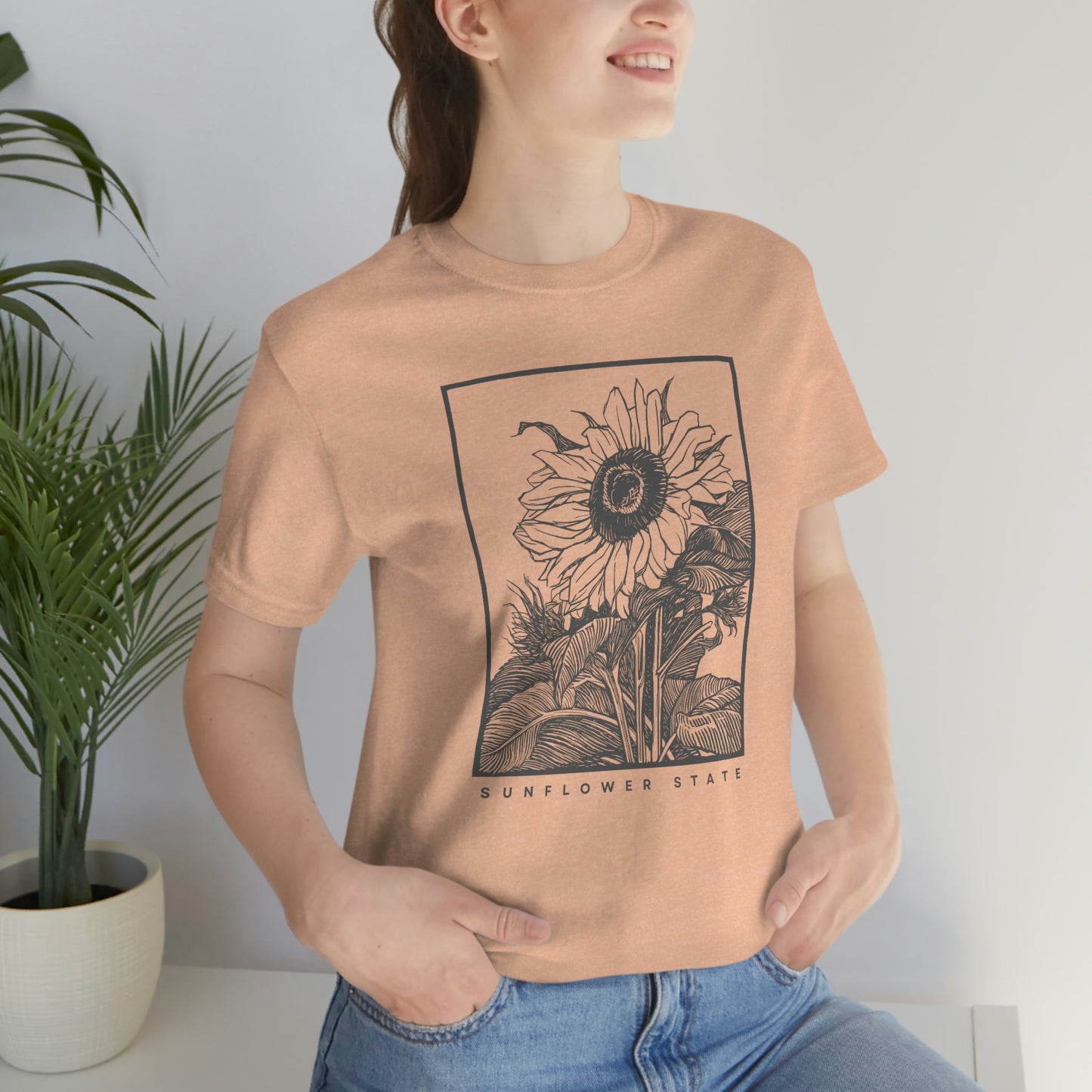 "Sunflower" Bella Canvas Unisex Jersey Short Sleeve Tee