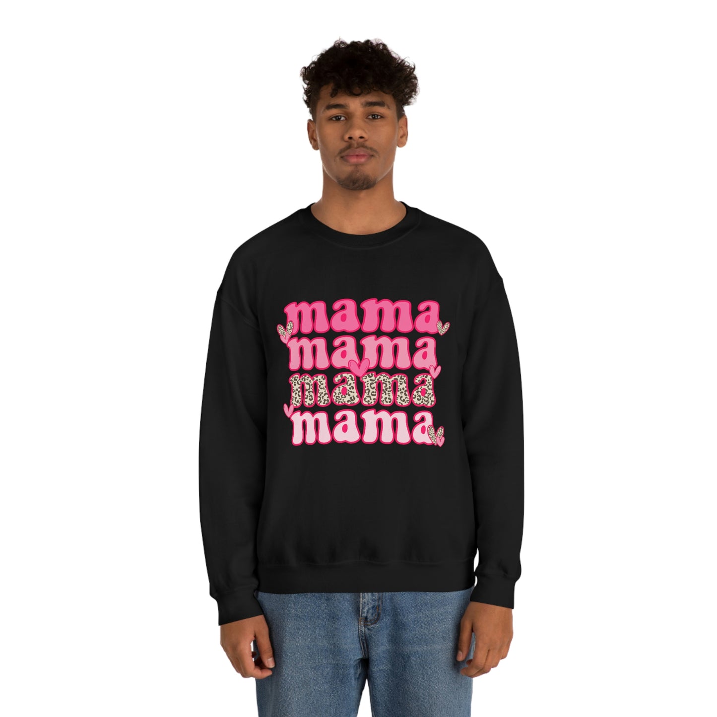 "Mama" Unisex Heavy Blend™ Crewneck Sweatshirt