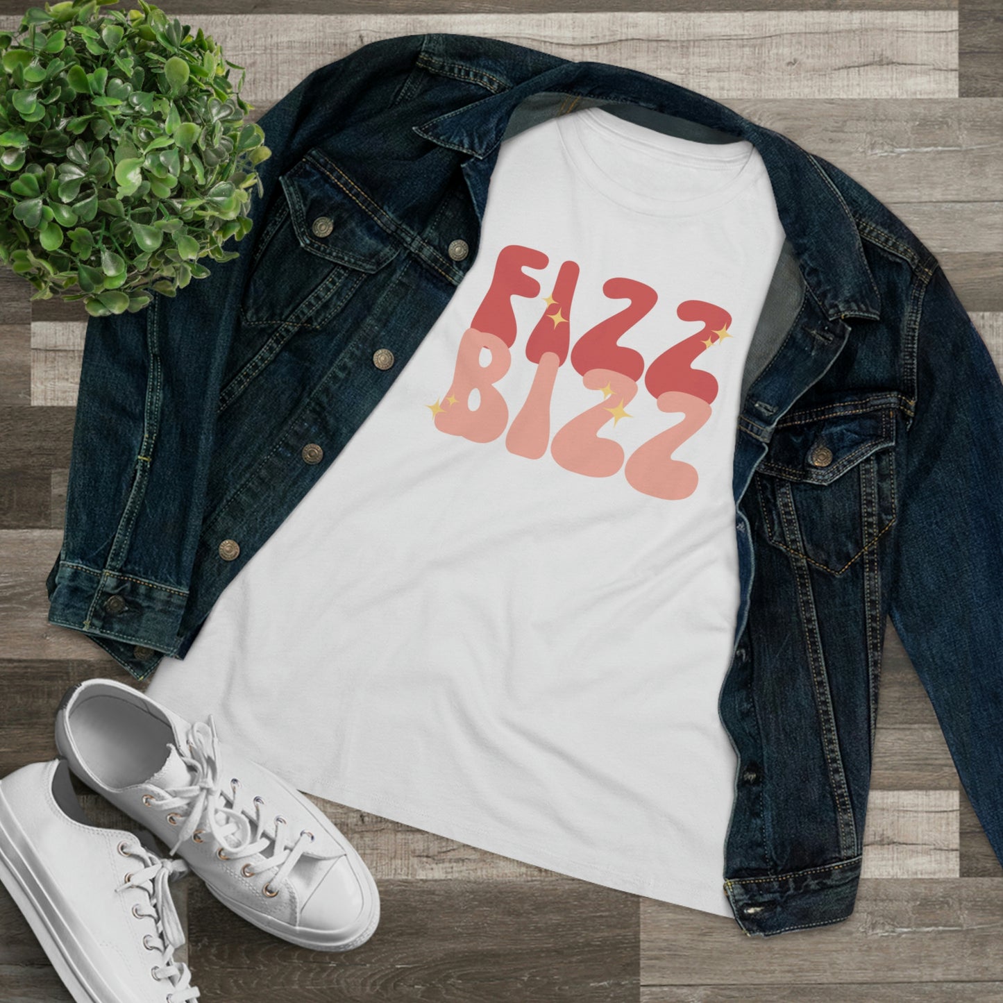 "Fizz Bizz" Bella Canvas 6400 Women's Premium Tee