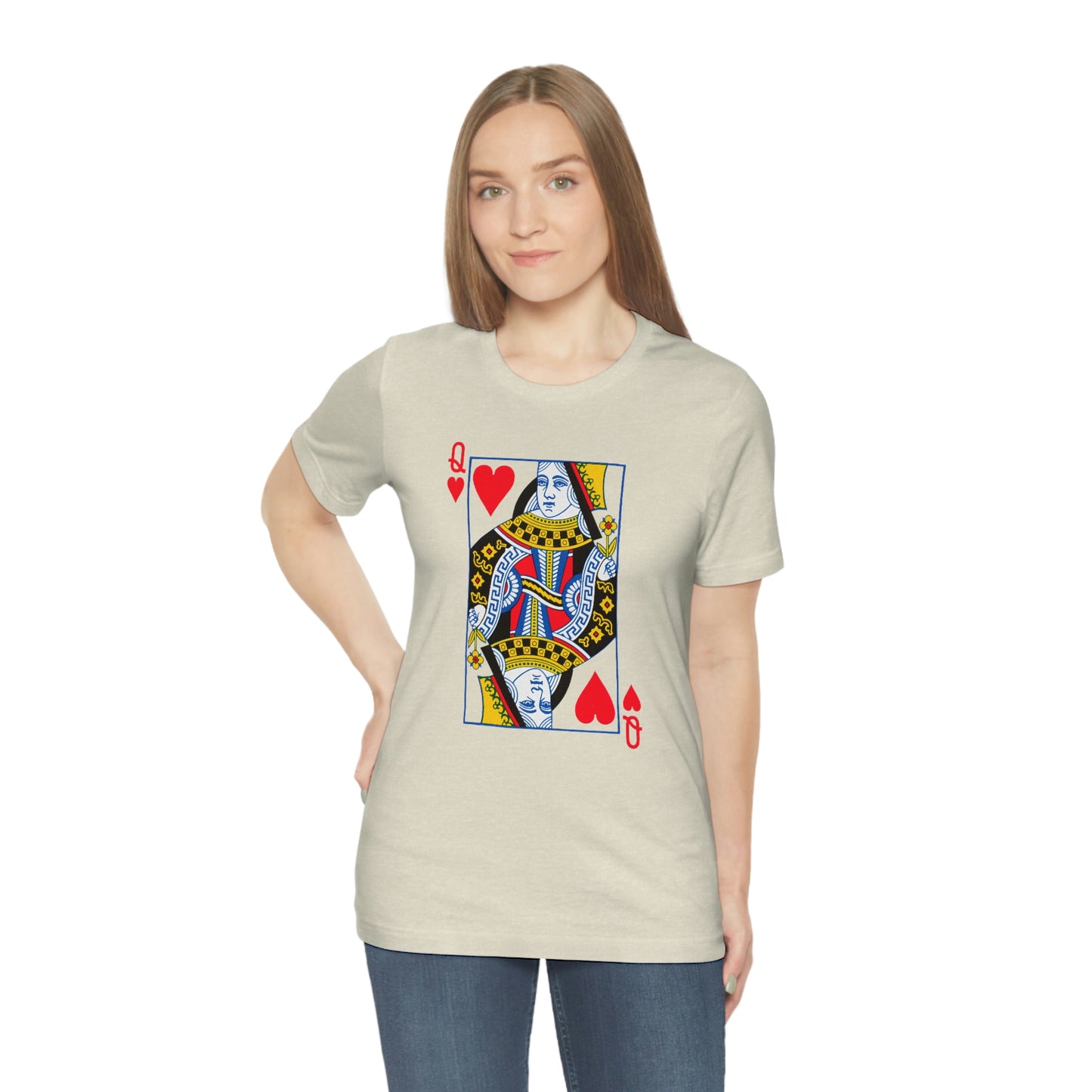 "Queen of Hearts" Unisex Jersey Short Sleeve Tee