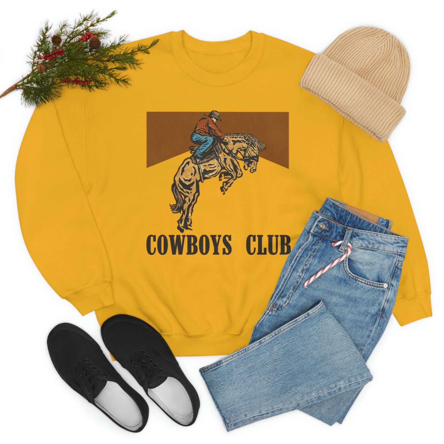 "Cowboy Club" Unisex Heavy Blend™ Crewneck Sweatshirt