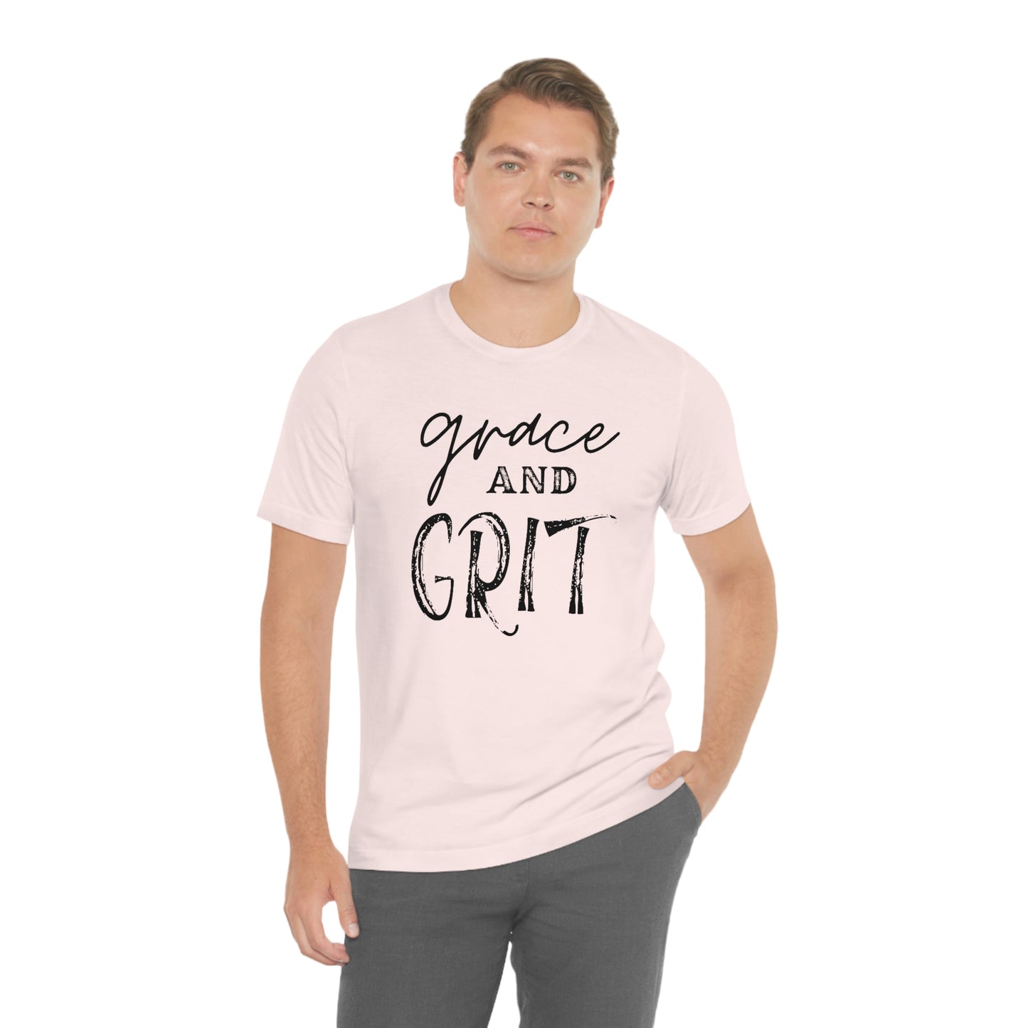 "Grace and Grit" Unisex Jersey Short Tee