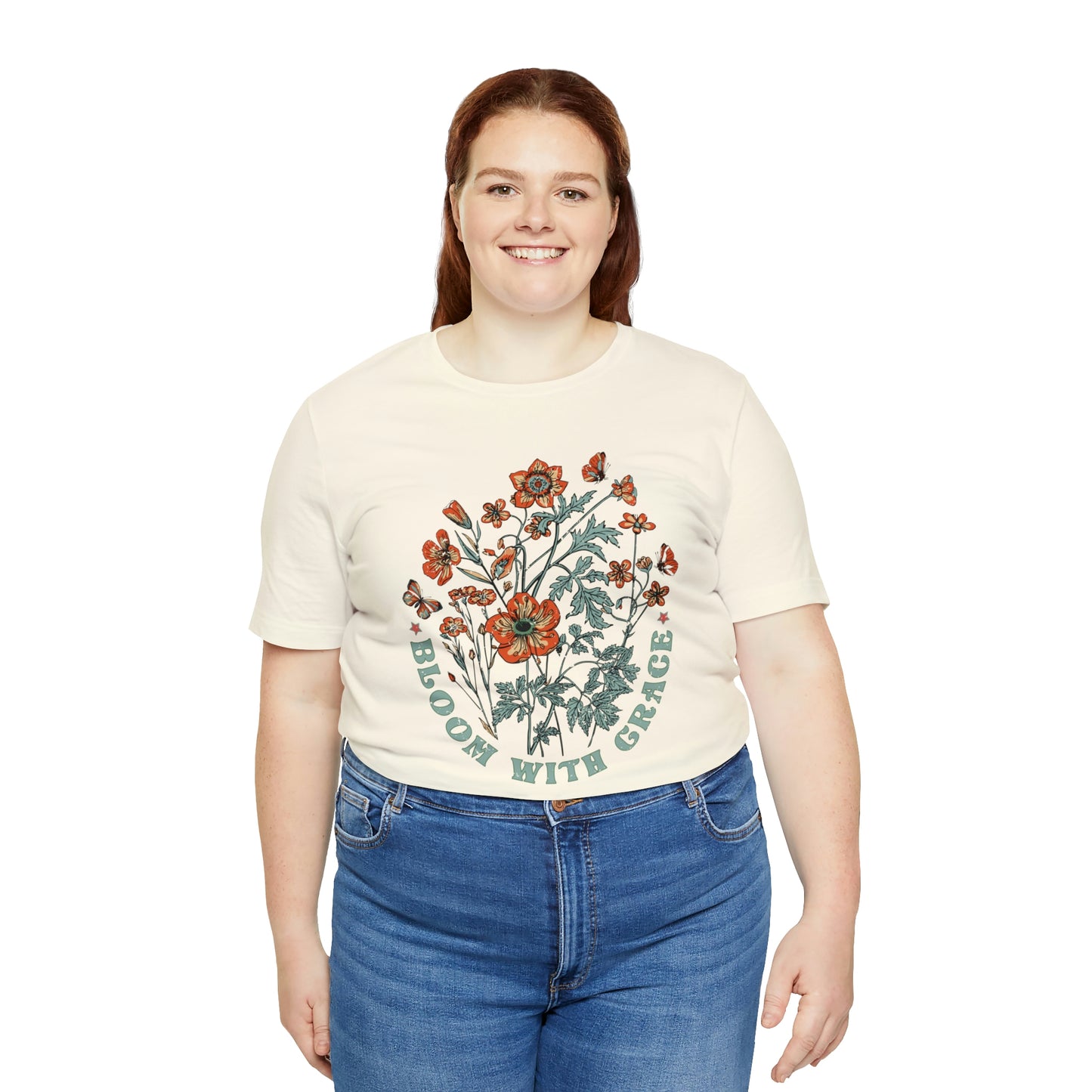"Bloom With Grace" Bella Canvas Short Sleeve Tee