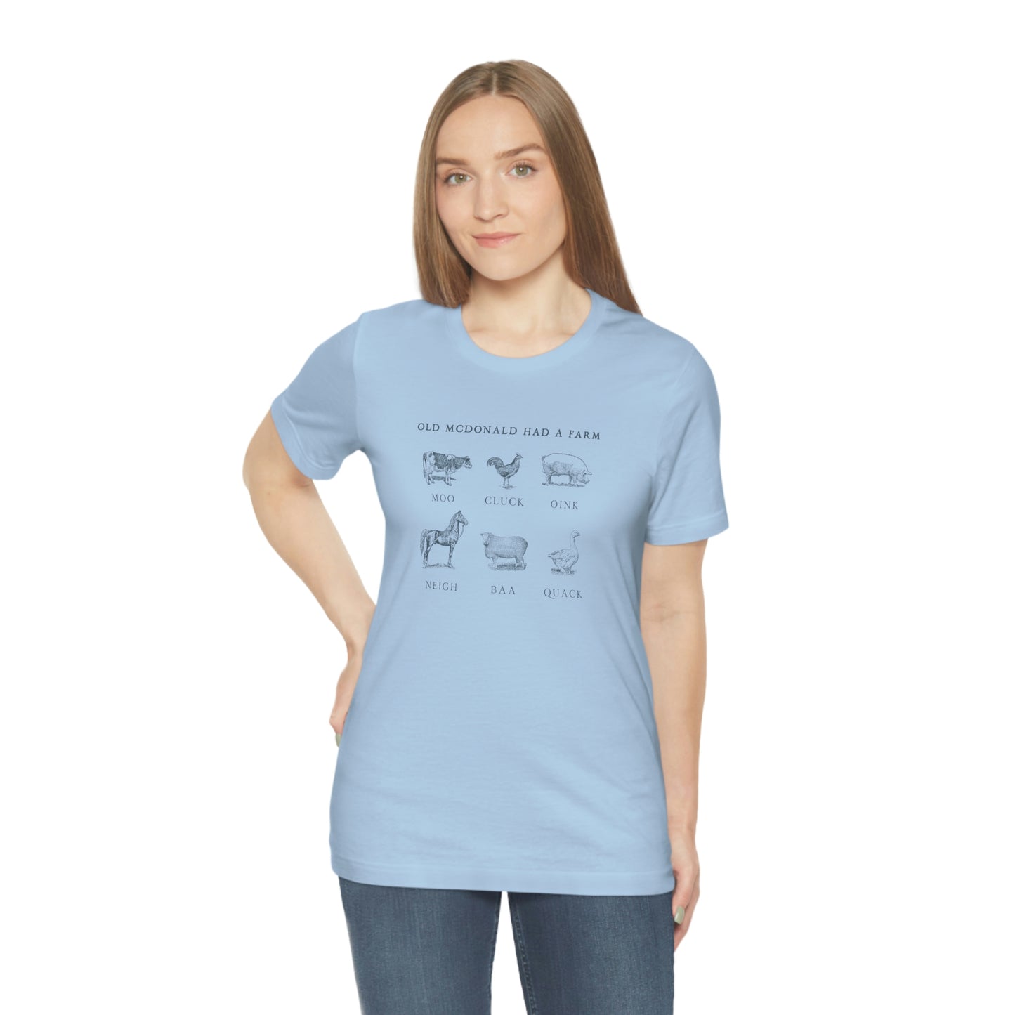 "Old McDonald Tee" Unisex Jersey Short Sleeve Tee (Bella Canvas 3001)