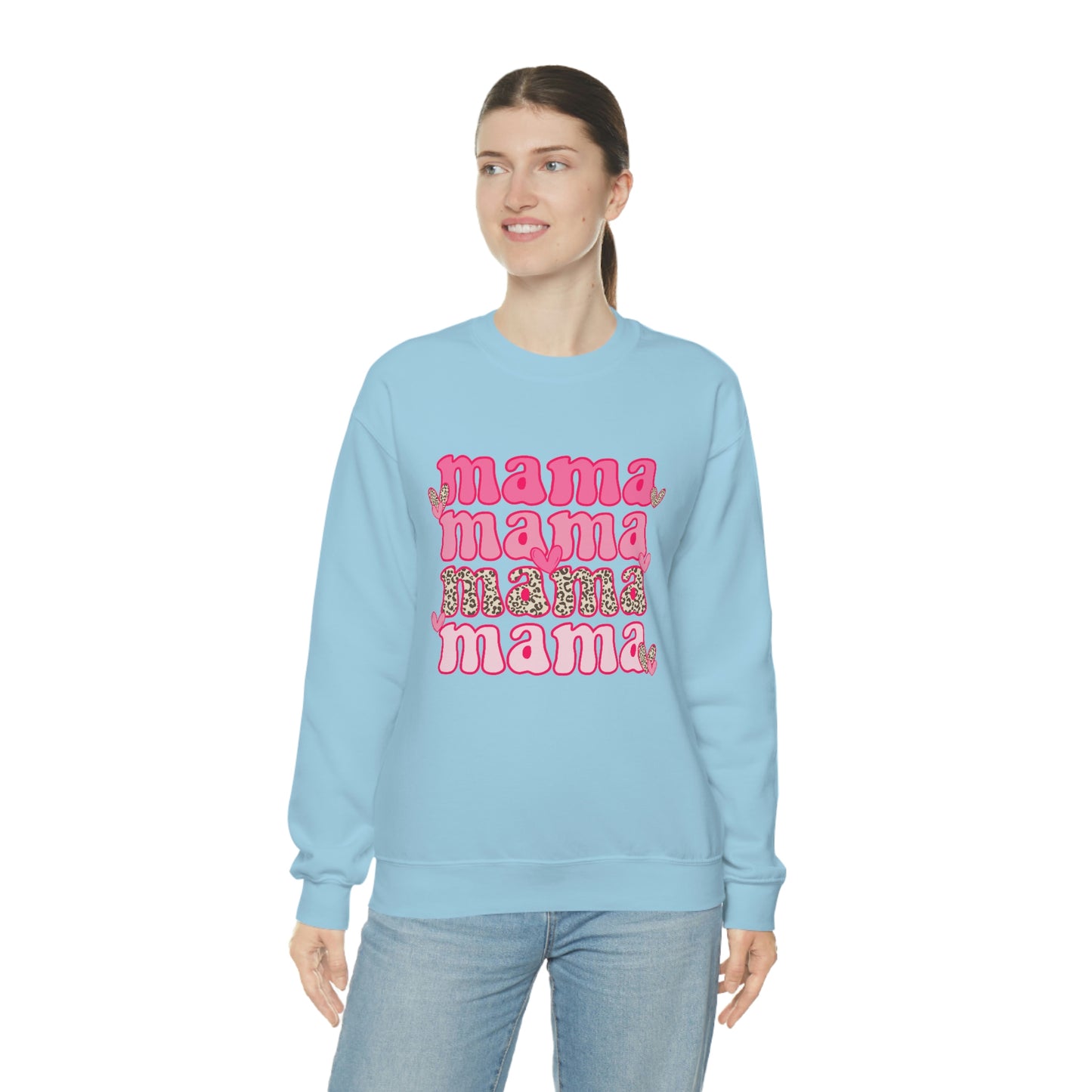 "Mama" Unisex Heavy Blend™ Crewneck Sweatshirt