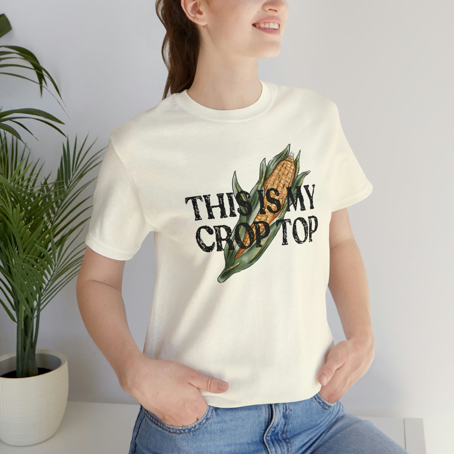 "Crop Top" Bella Canvas Unisex Short Sleeve Tee