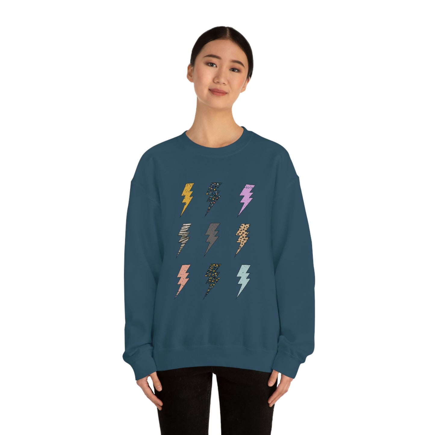 "Lightening Bolt" Unisex Heavy Blend™ Crewneck Sweatshirt
