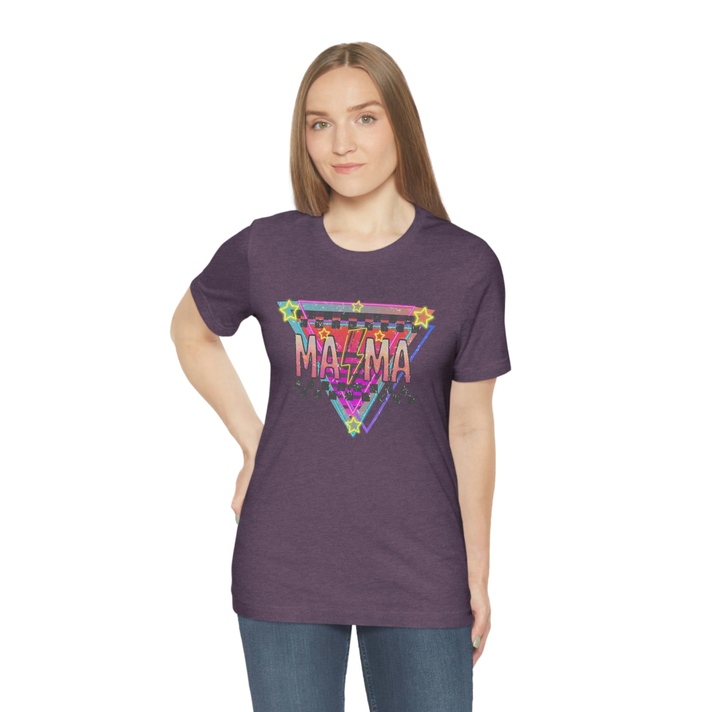 "Retro MAMA" Unisex Jersey Short Sleeve Tee