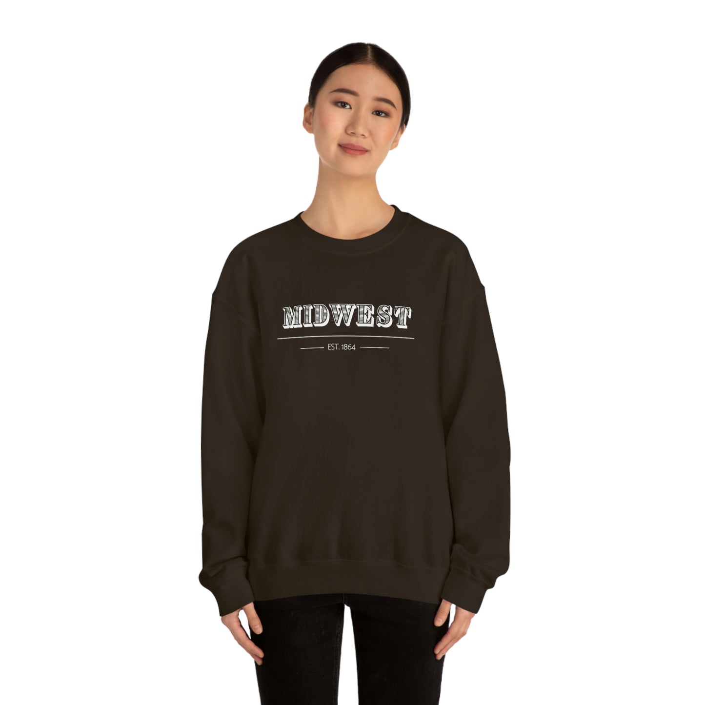 "Midwest" Unisex Heavy Blend™ Crewneck Sweatshirt