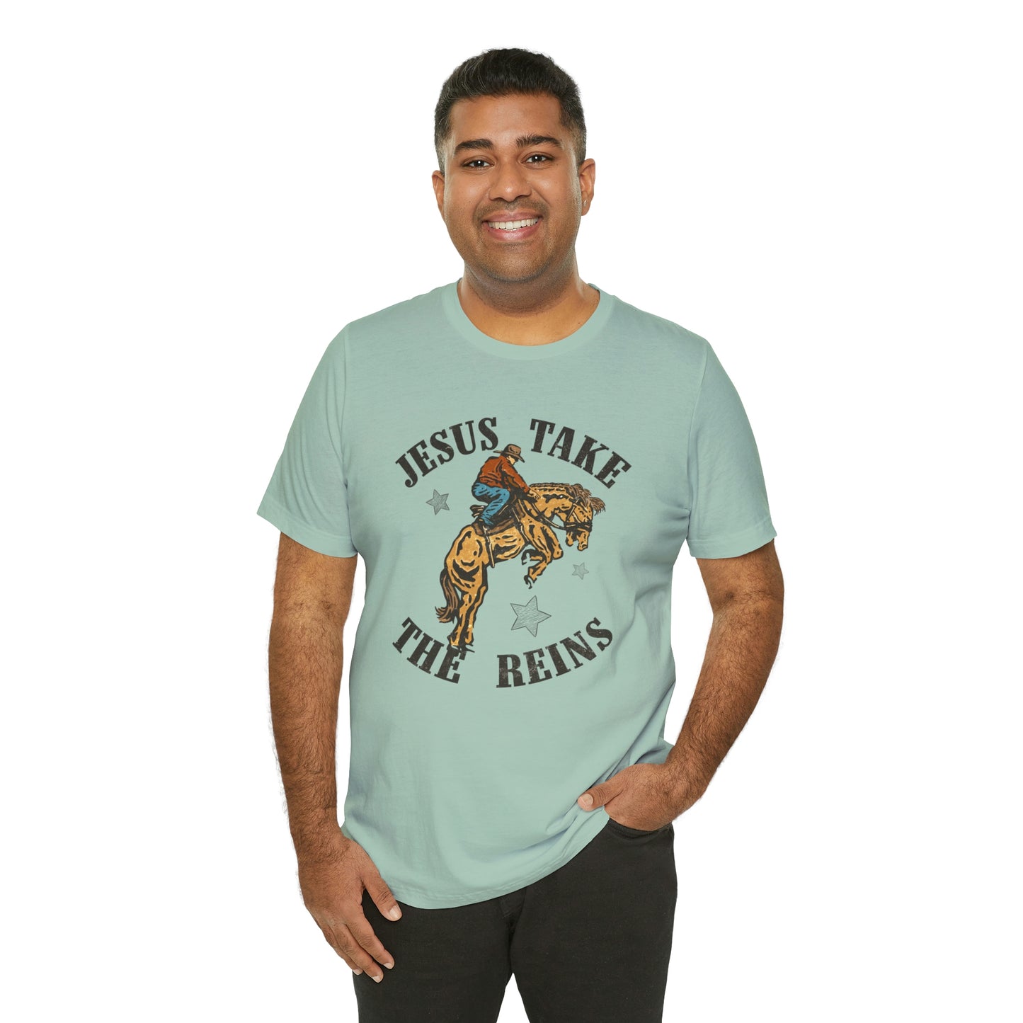 "Jesus Take the Reins" Bella Canvas Short Sleeve Tee