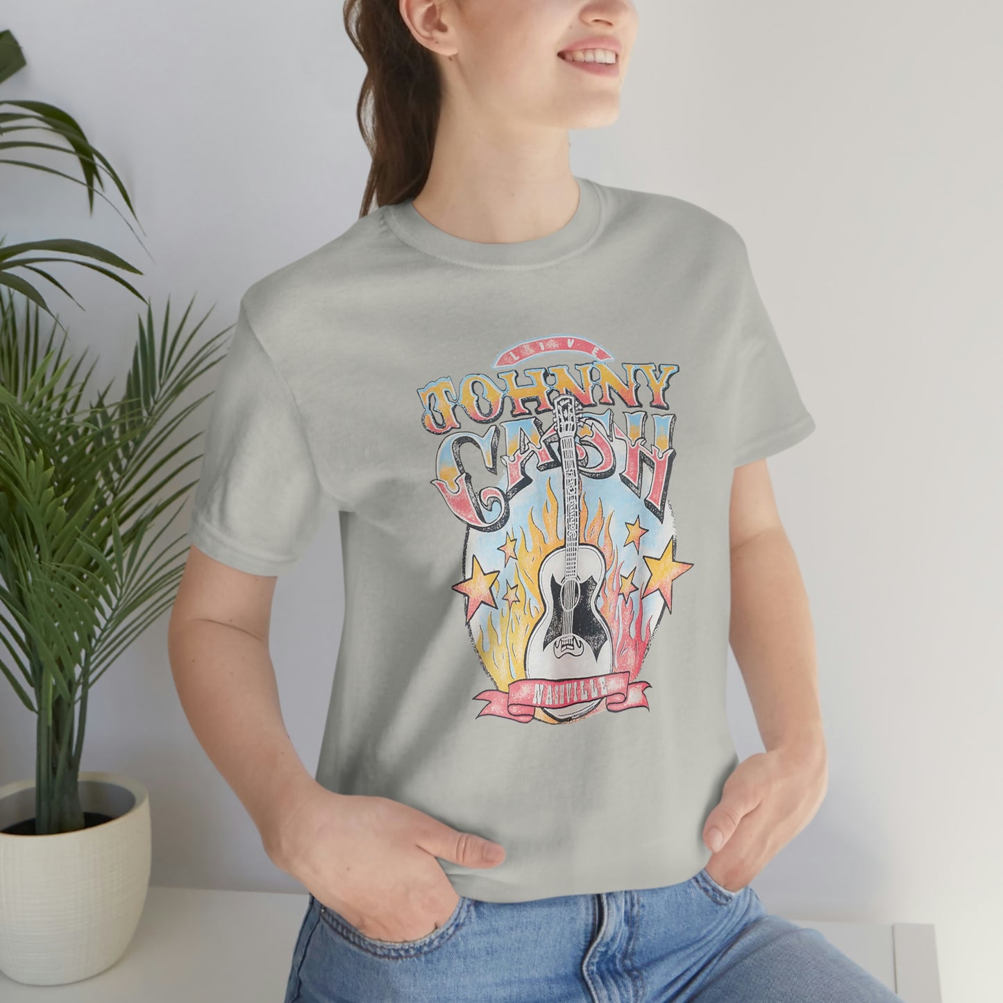 "Johnny Cash" Unisex Jersey Short Sleeve Tee