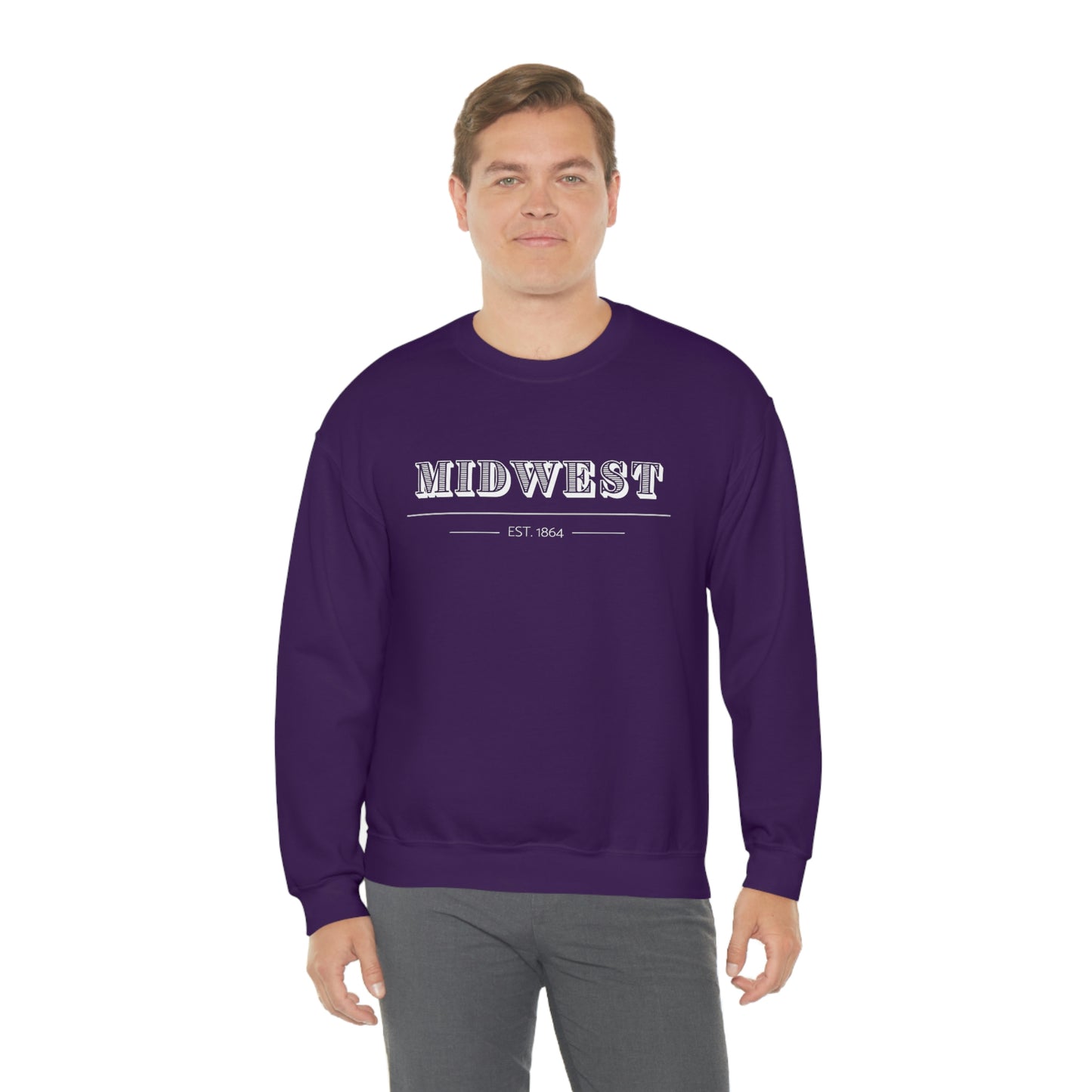 "Midwest" Unisex Heavy Blend™ Crewneck Sweatshirt