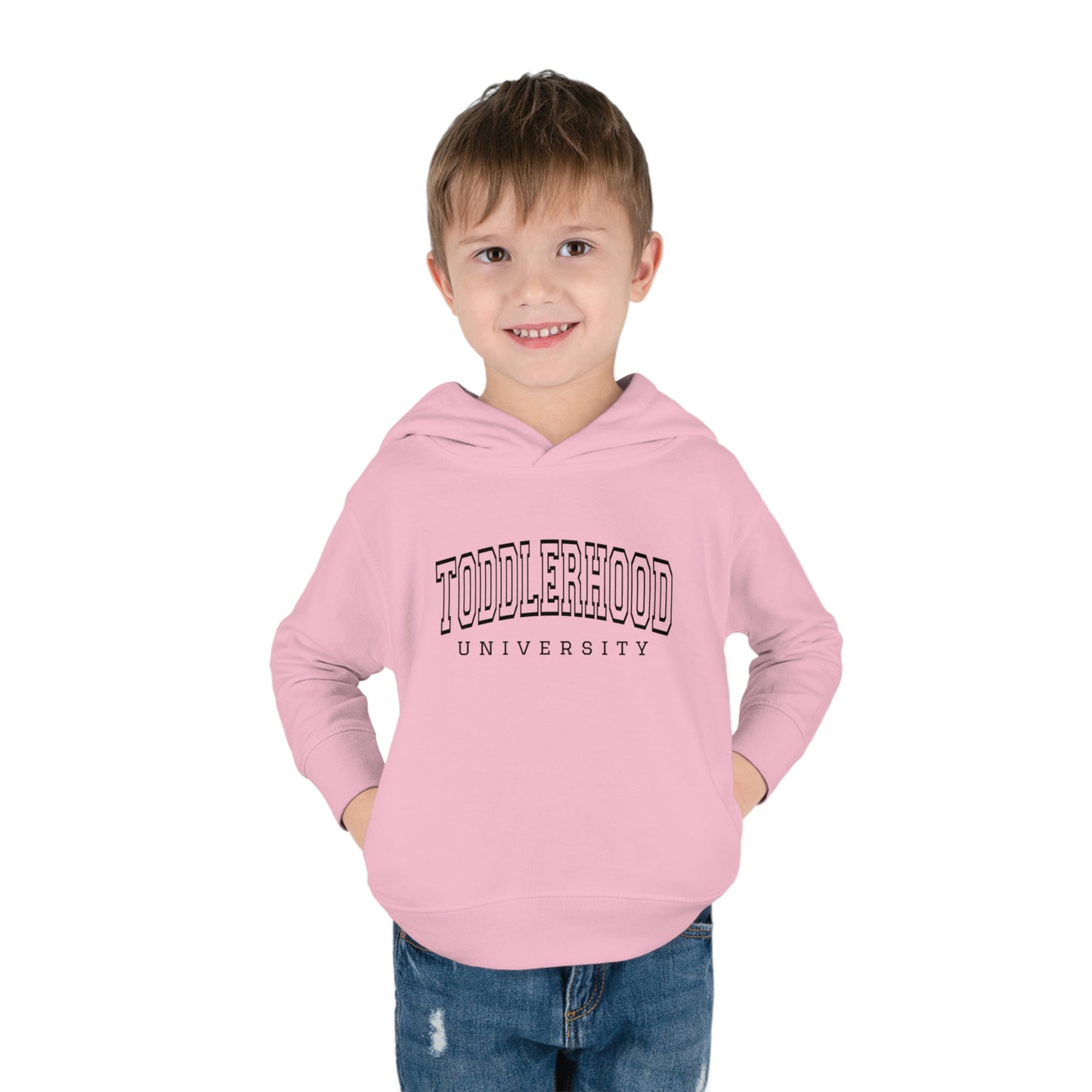 "Toddlerhood University" Toddler Pullover Fleece Hoodie (2T-6T)