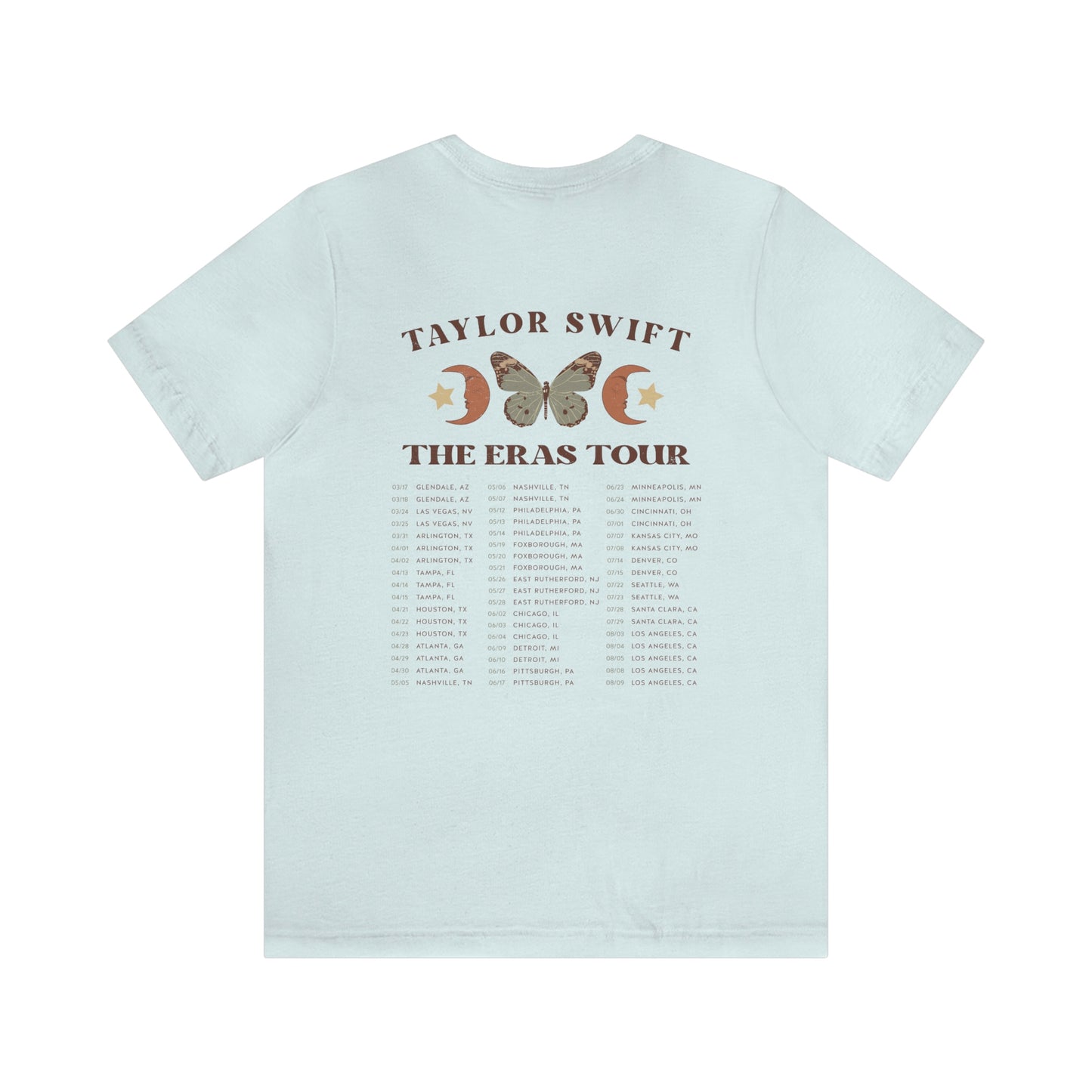 Taylor Swift Eras Tour 1989 Midnights Bella Canvas Unisex Jersey Short Sleeve Tee