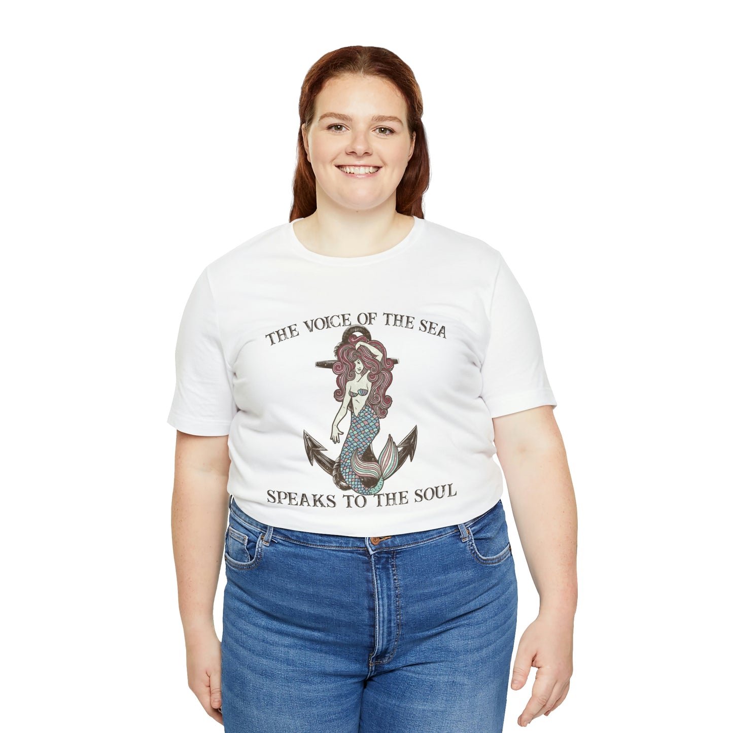 "The Voice of the Sea Speaks to the Soul" Bella Canvas Short Sleeve Tee