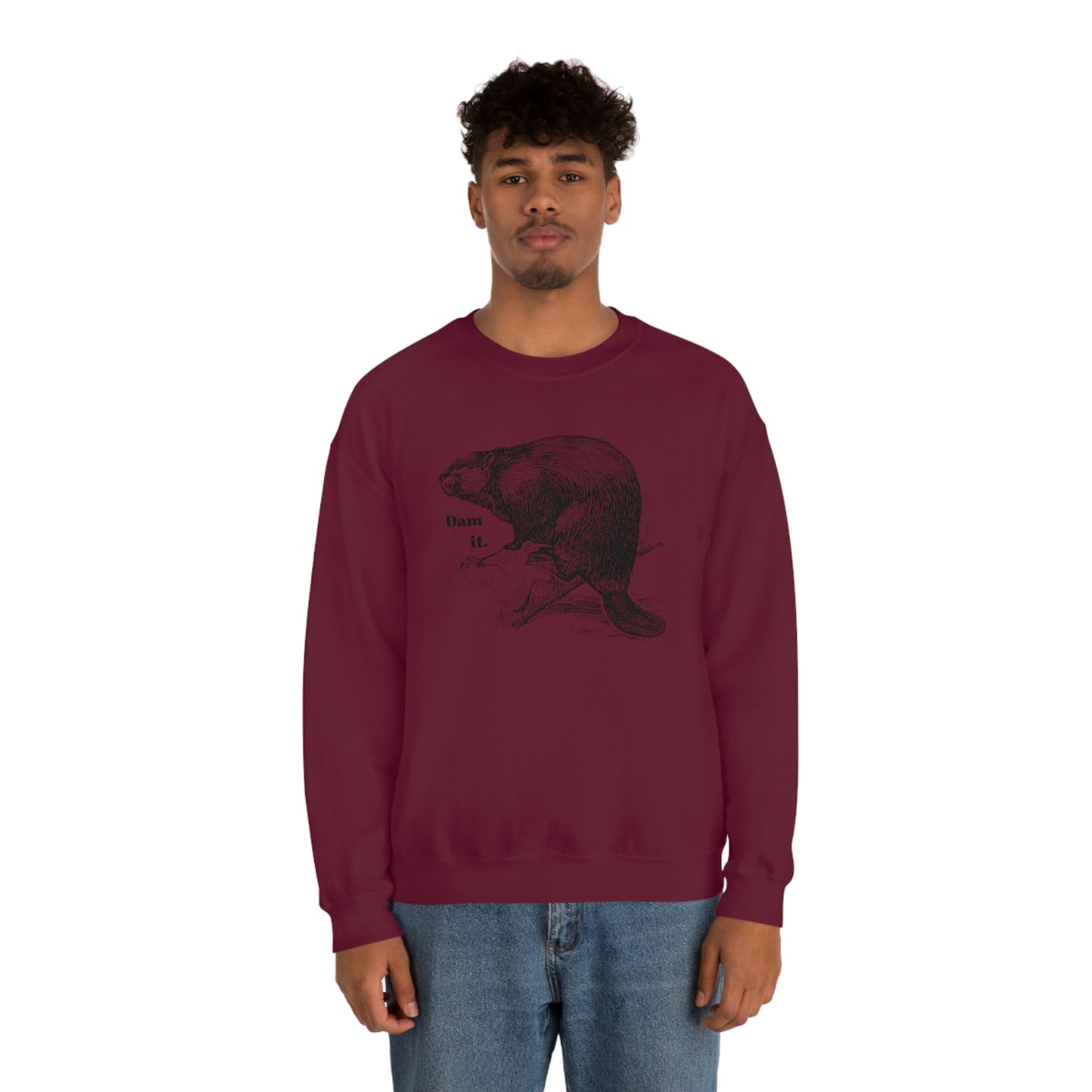 "Dam it" Gildan Graphic Crewneck Sweatshirt