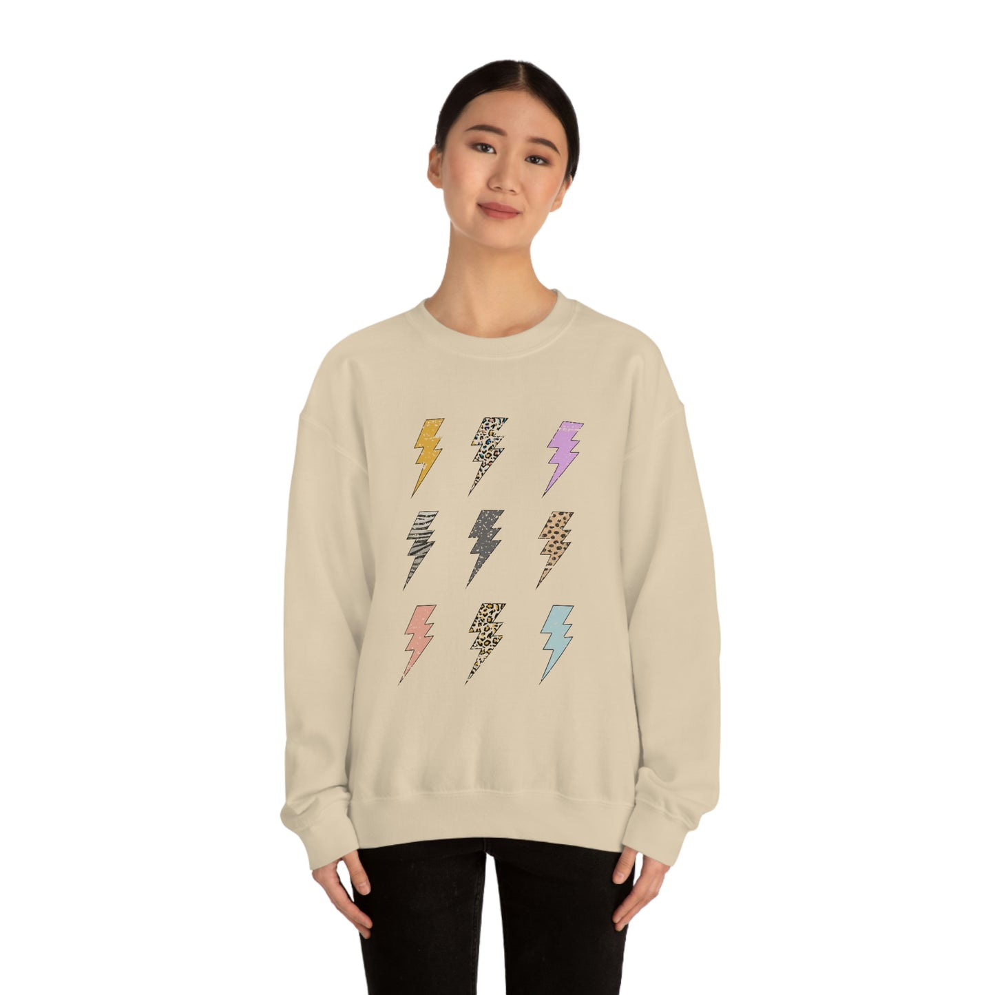 "Lightening Bolt" Unisex Heavy Blend™ Crewneck Sweatshirt