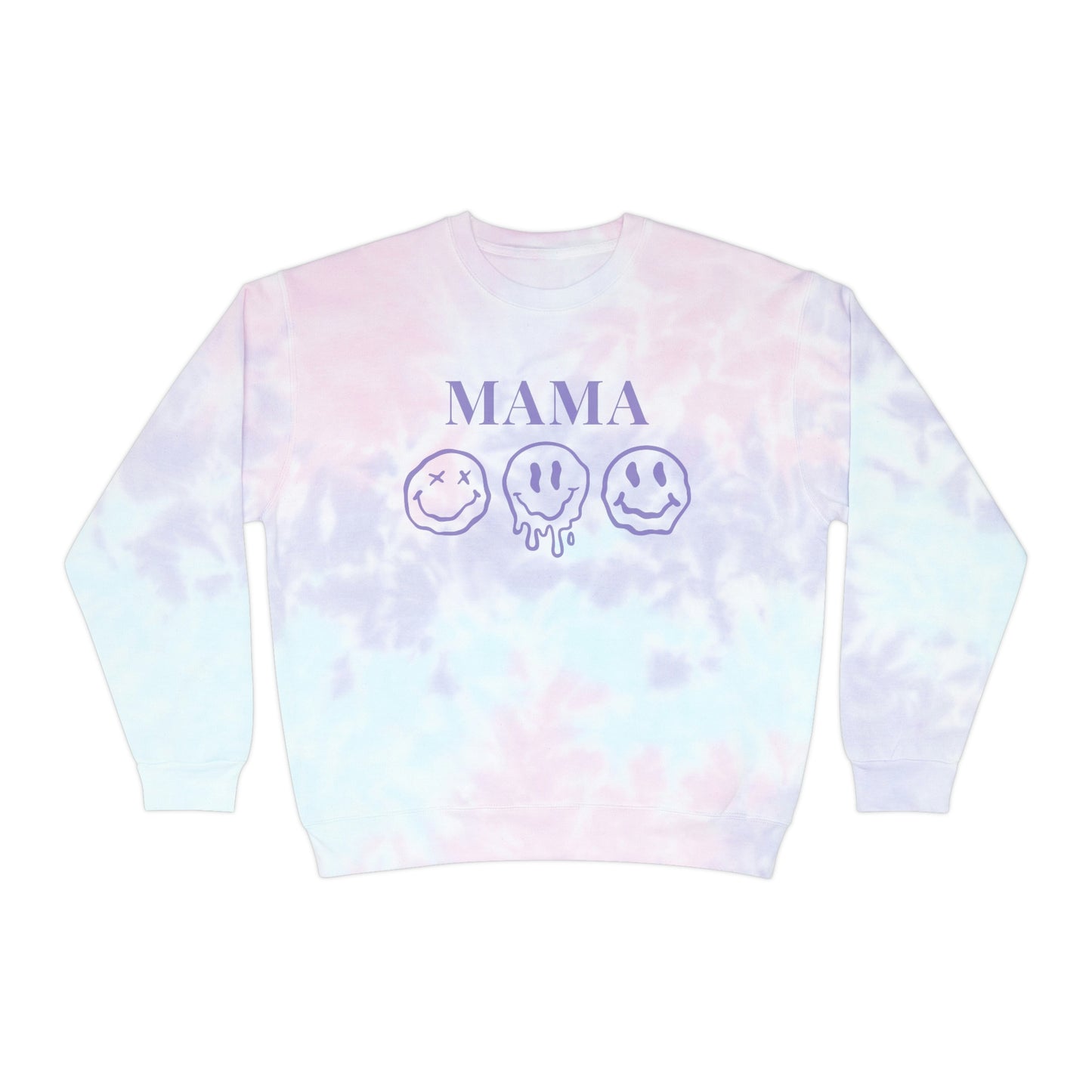"Smiley MAMA" Unisex Tie-Dye Sweatshirt