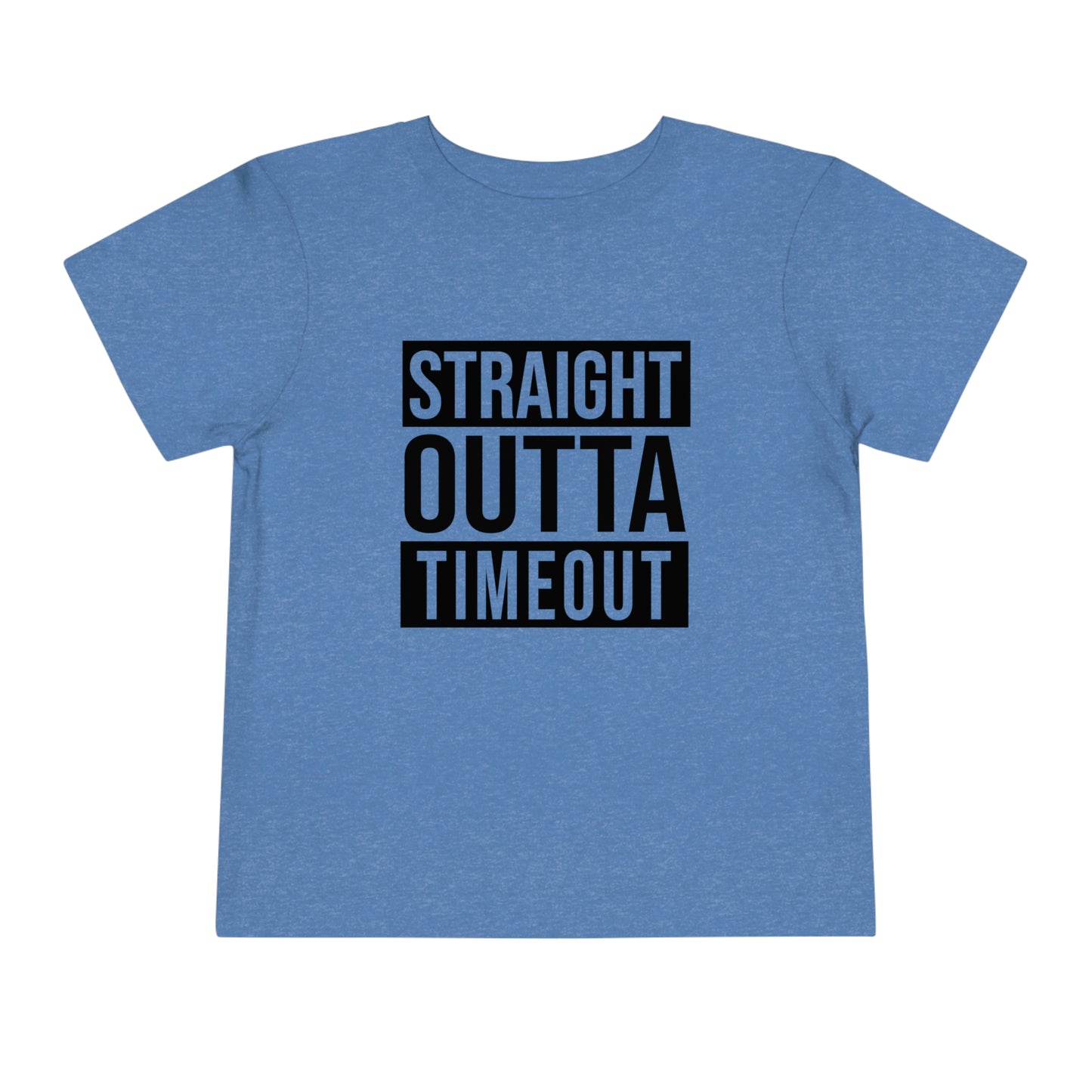 "Straight Outta Timeout" Toddler Short Sleeve Tee (2T-5T)