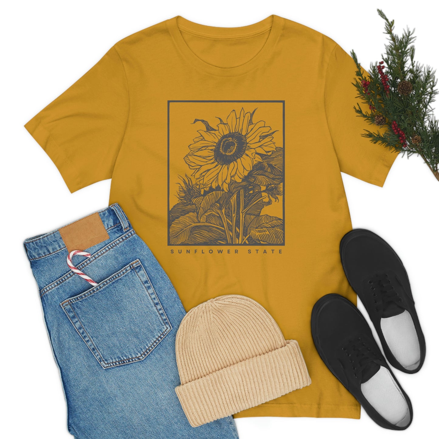 "Sunflower" Bella Canvas Unisex Jersey Short Sleeve Tee