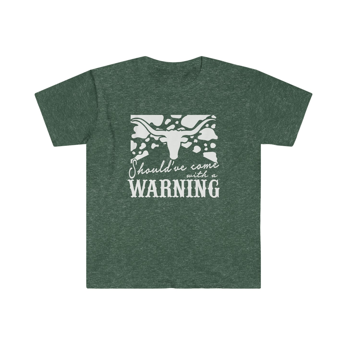 "Should've Come with a Warning" Unisex Heavy Cotton Tee