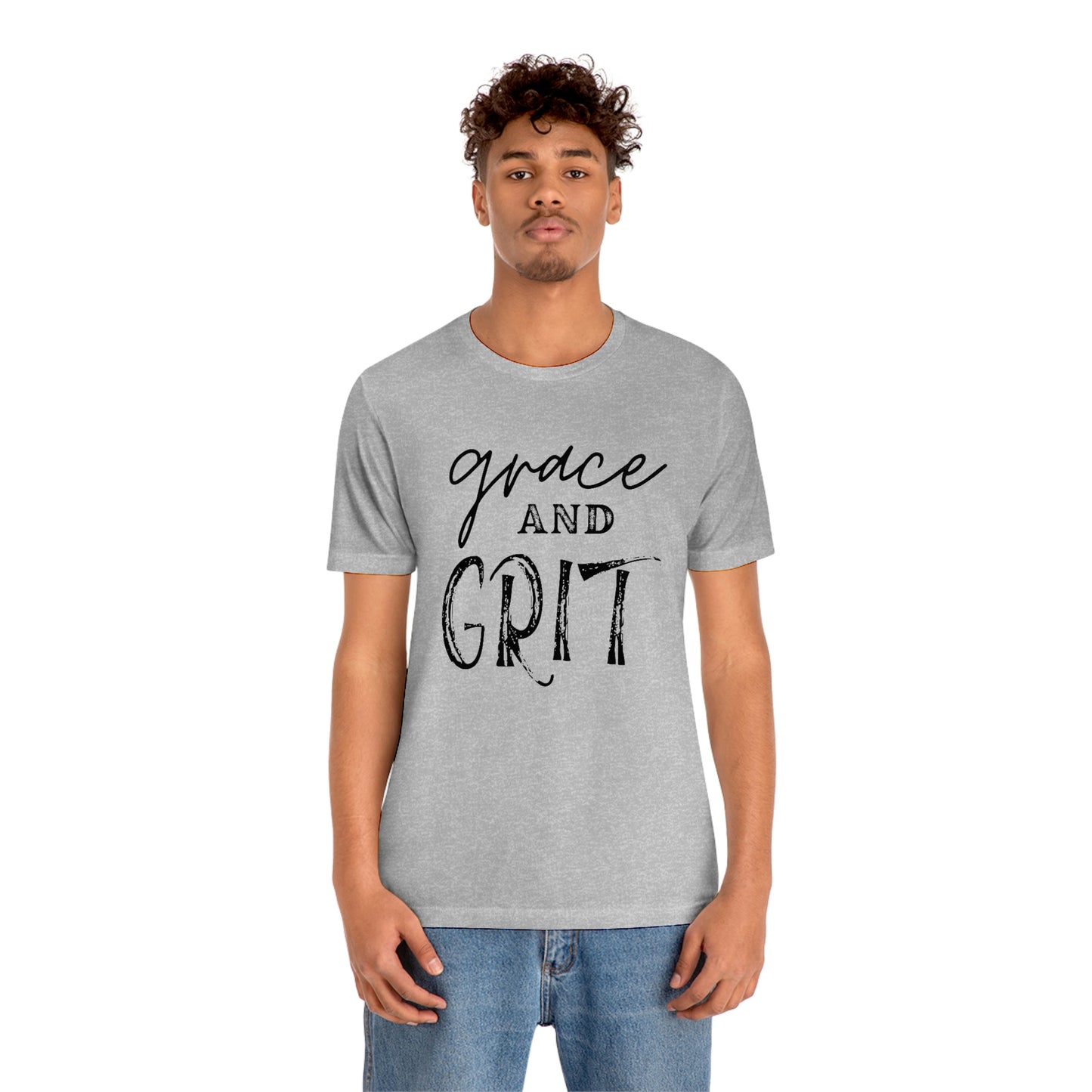 "Grace and Grit" Unisex Jersey Short Tee