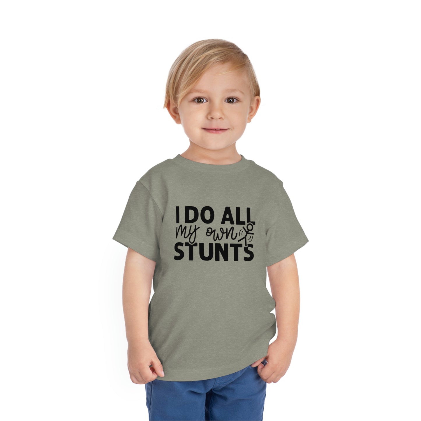 "I Do All My Own Stunts" Toddler Short Sleeve Tee (2T-5T)