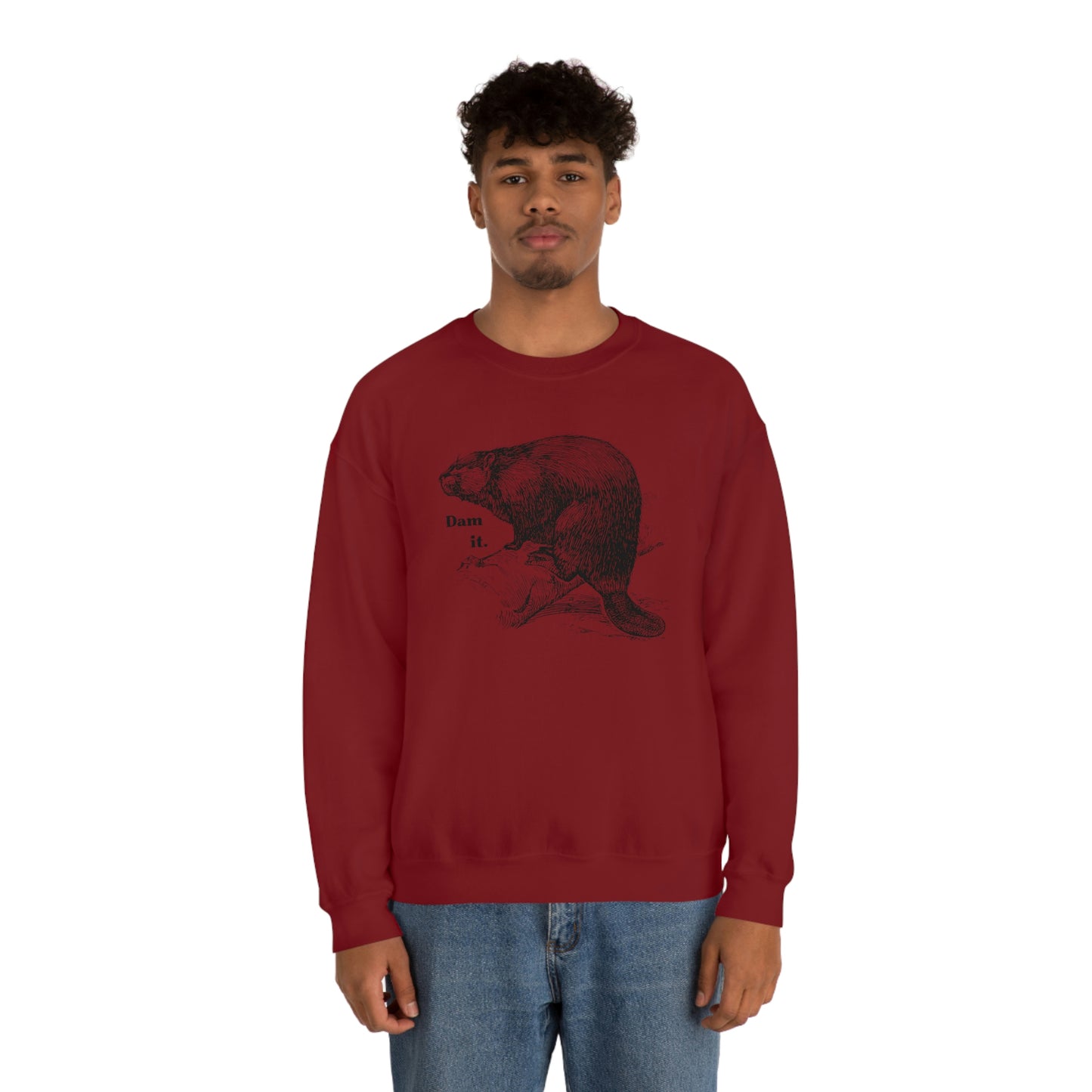"Dam it" Gildan Graphic Crewneck Sweatshirt
