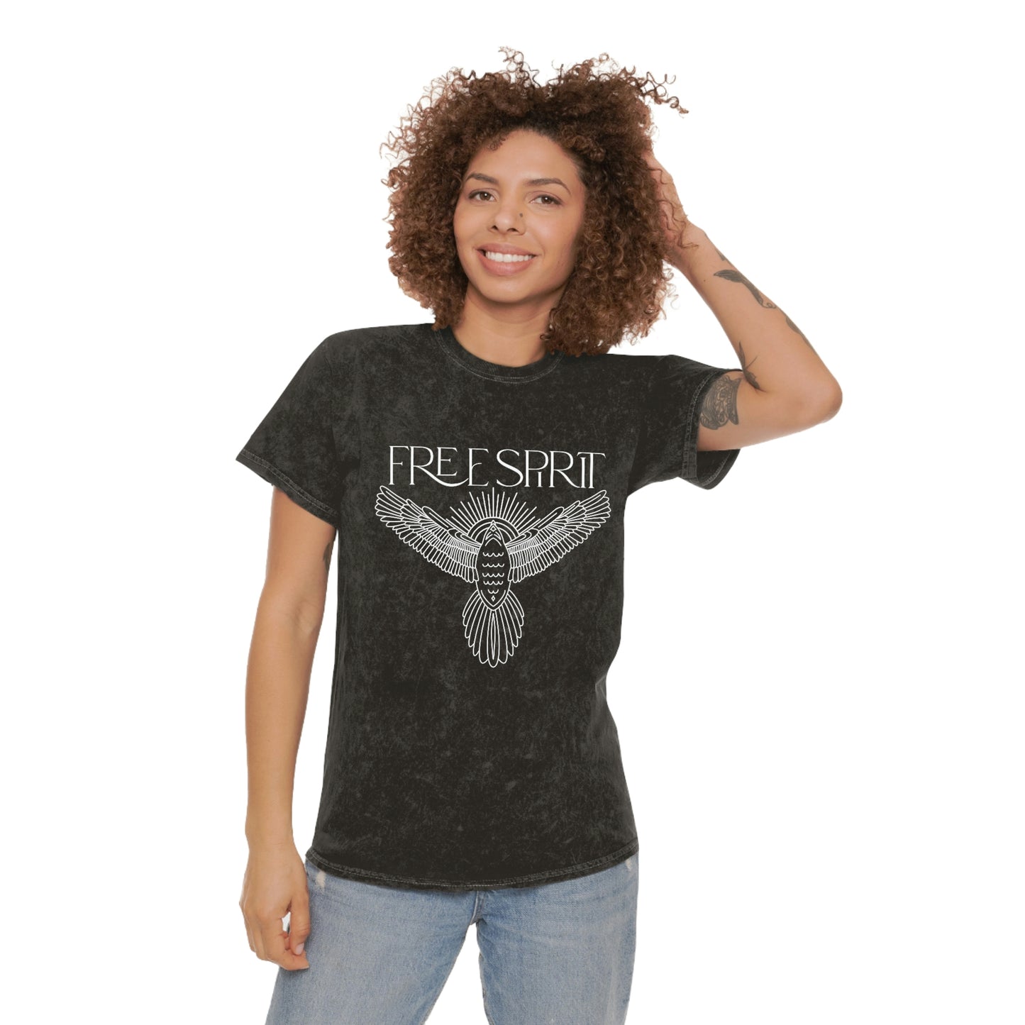"Free Spirit" Unisex Mineral Wash T-Shirt