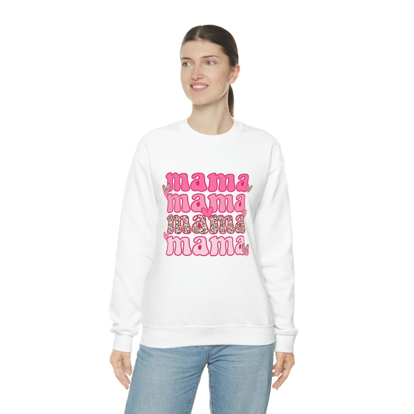 "Mama" Unisex Heavy Blend™ Crewneck Sweatshirt