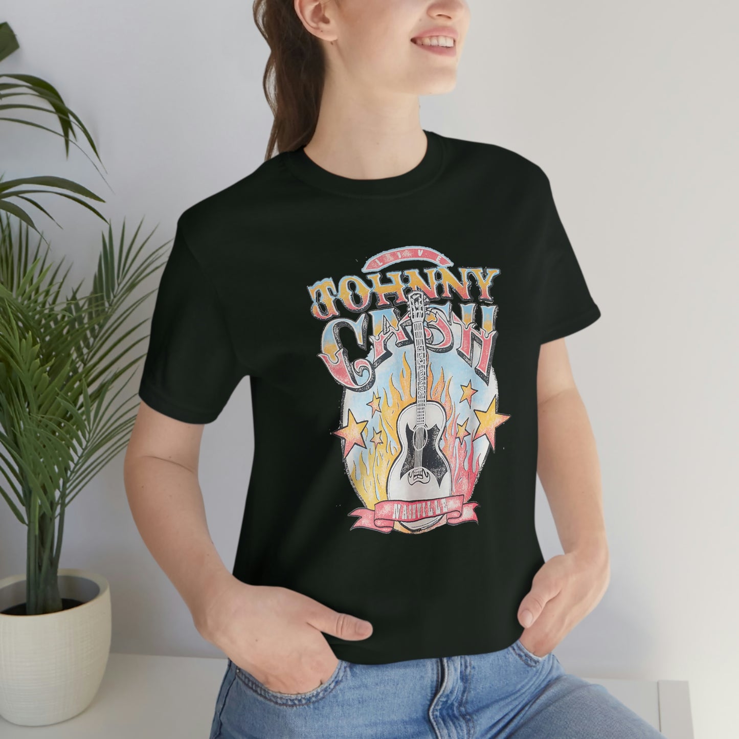 "Johnny Cash" Unisex Jersey Short Sleeve Tee