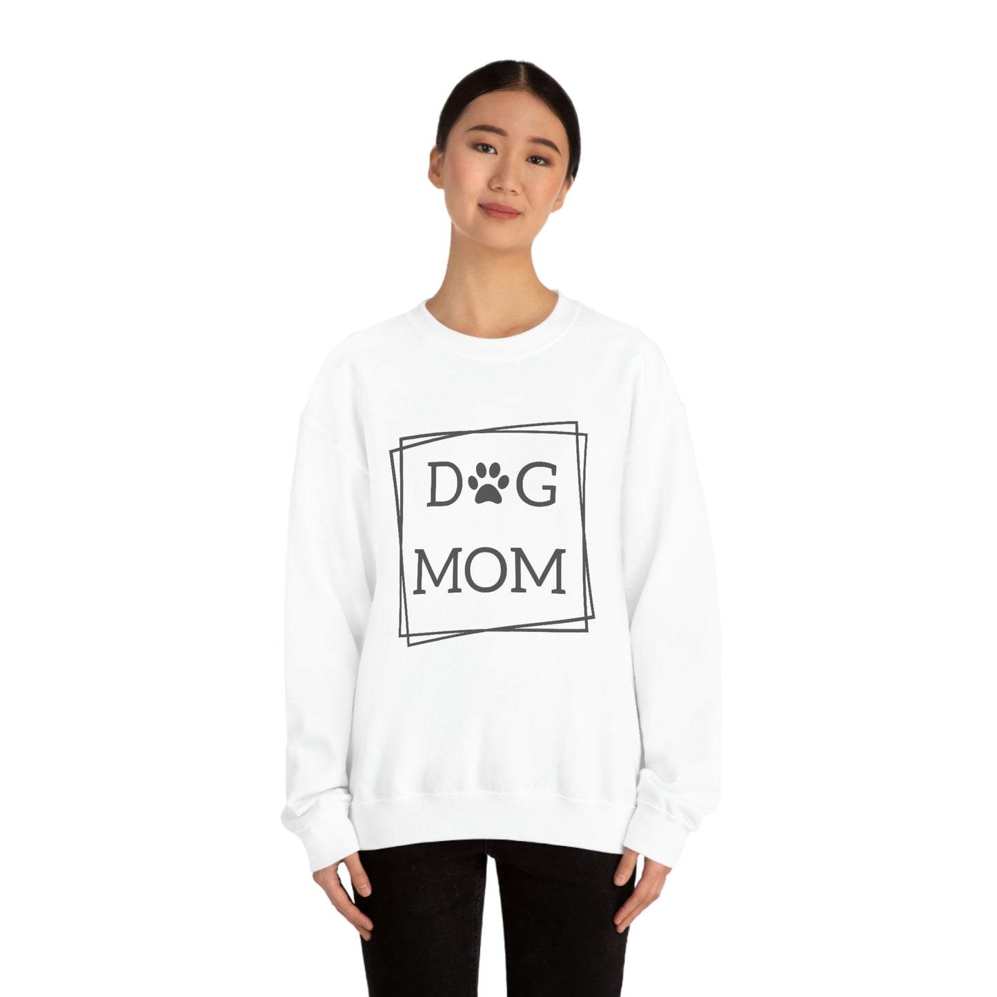 "Dog Mom" Unisex Heavy Blend™ Crewneck Sweatshirt