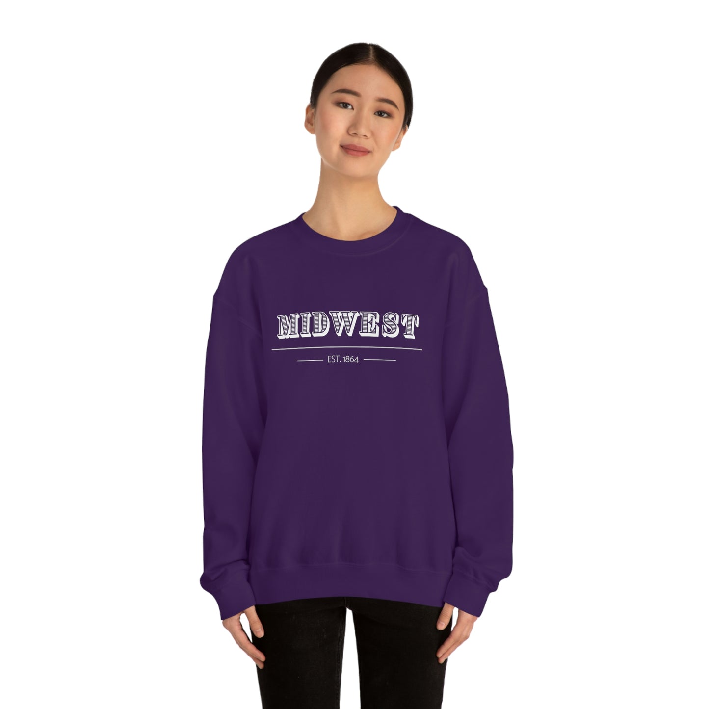 "Midwest" Unisex Heavy Blend™ Crewneck Sweatshirt