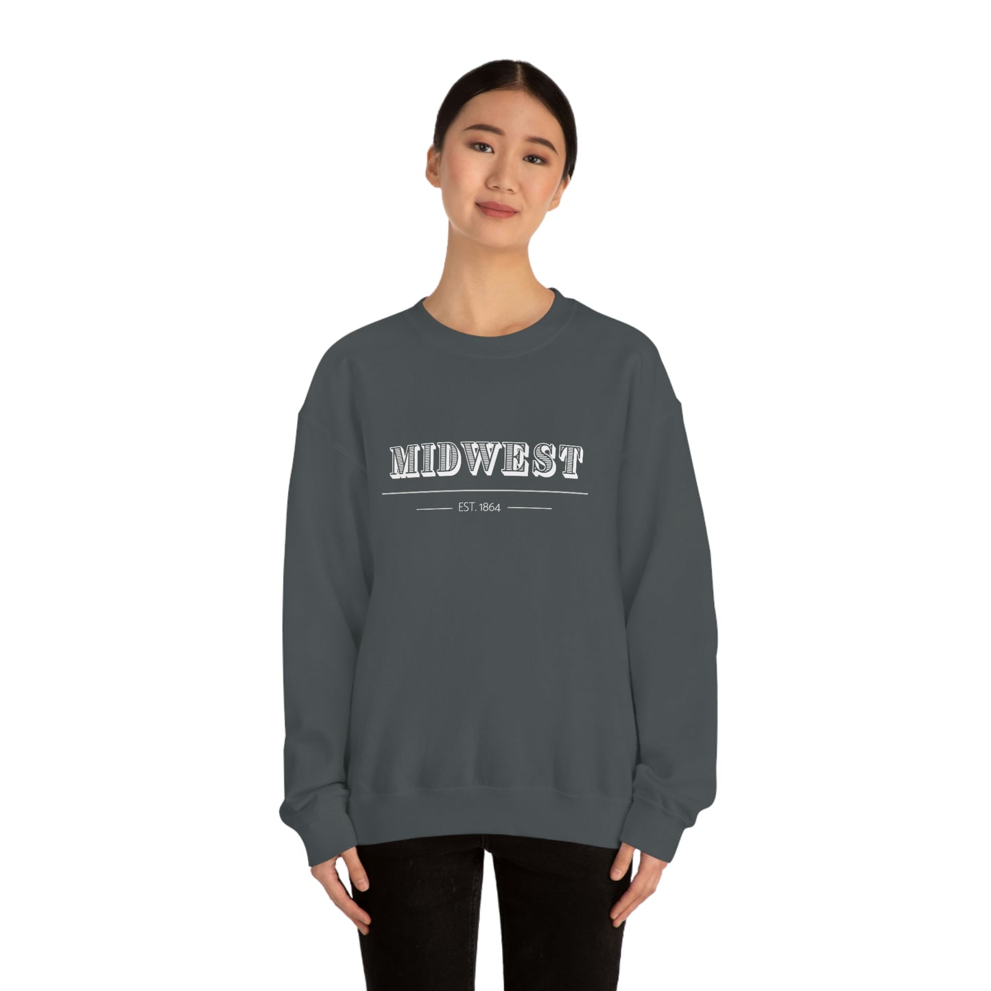 "Midwest" Unisex Heavy Blend™ Crewneck Sweatshirt